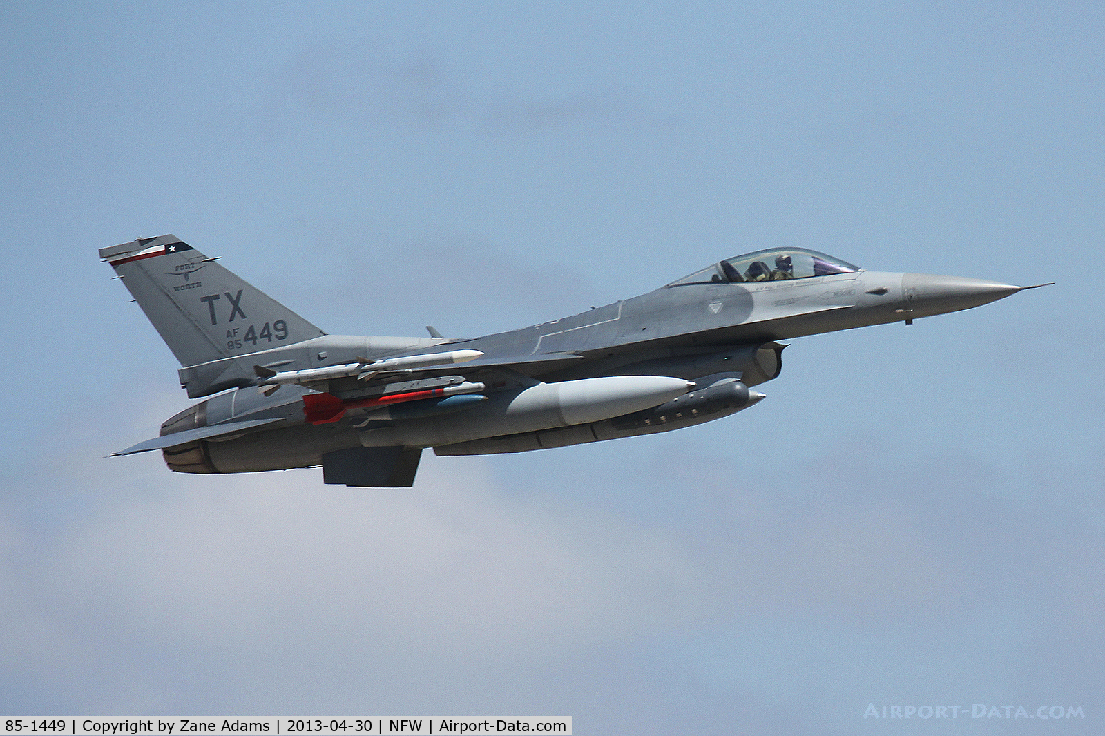 85-1449, 1985 General Dynamics F-16C Fighting Falcon C/N 5C-229, 301st Fighter Wing F-16 at NASJRB Fort Worth