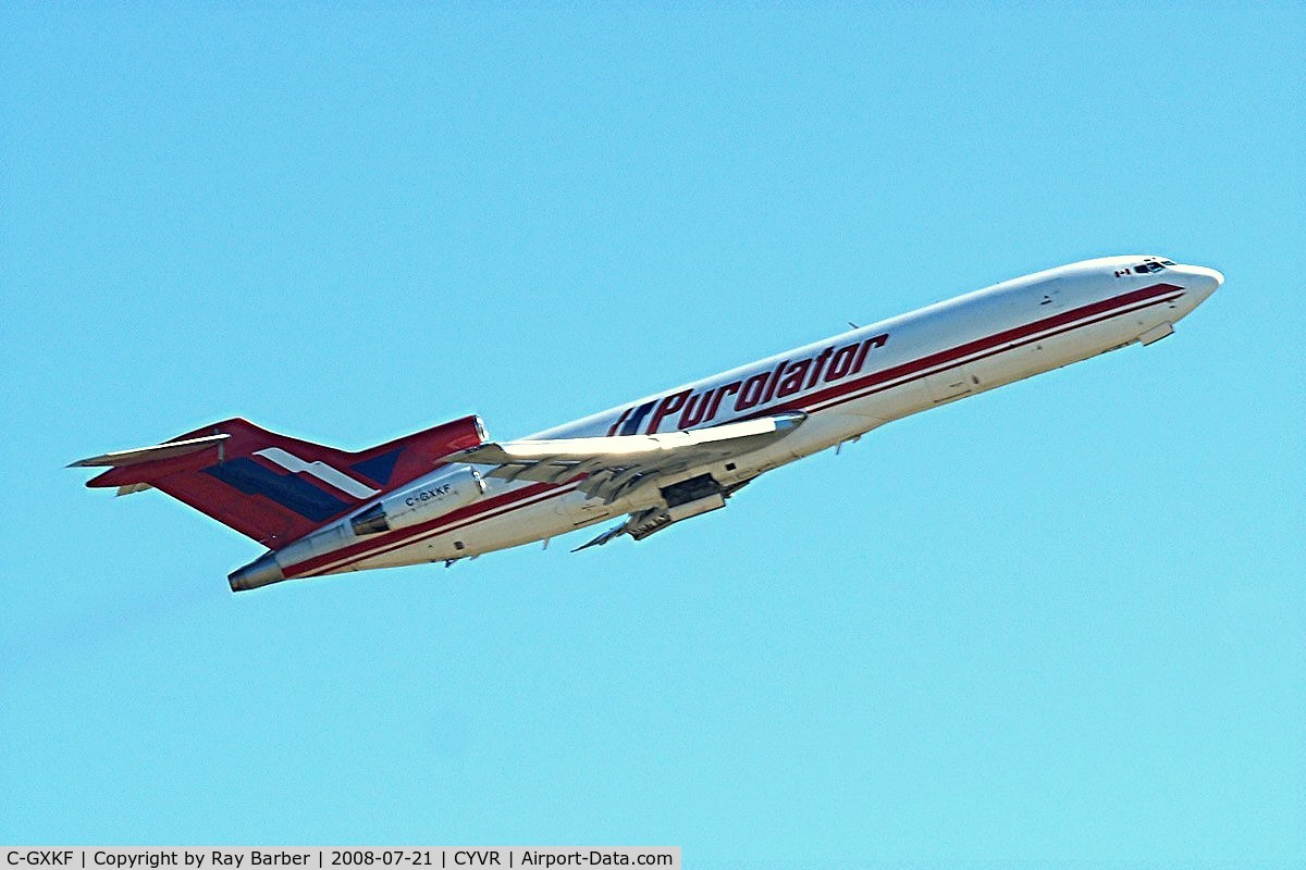 C-GXKF, 1978 Boeing 727-243 C/N 21663, Boeing 727-243F [21663] (Purolator Courier) Vancouver~C 21/07/2008