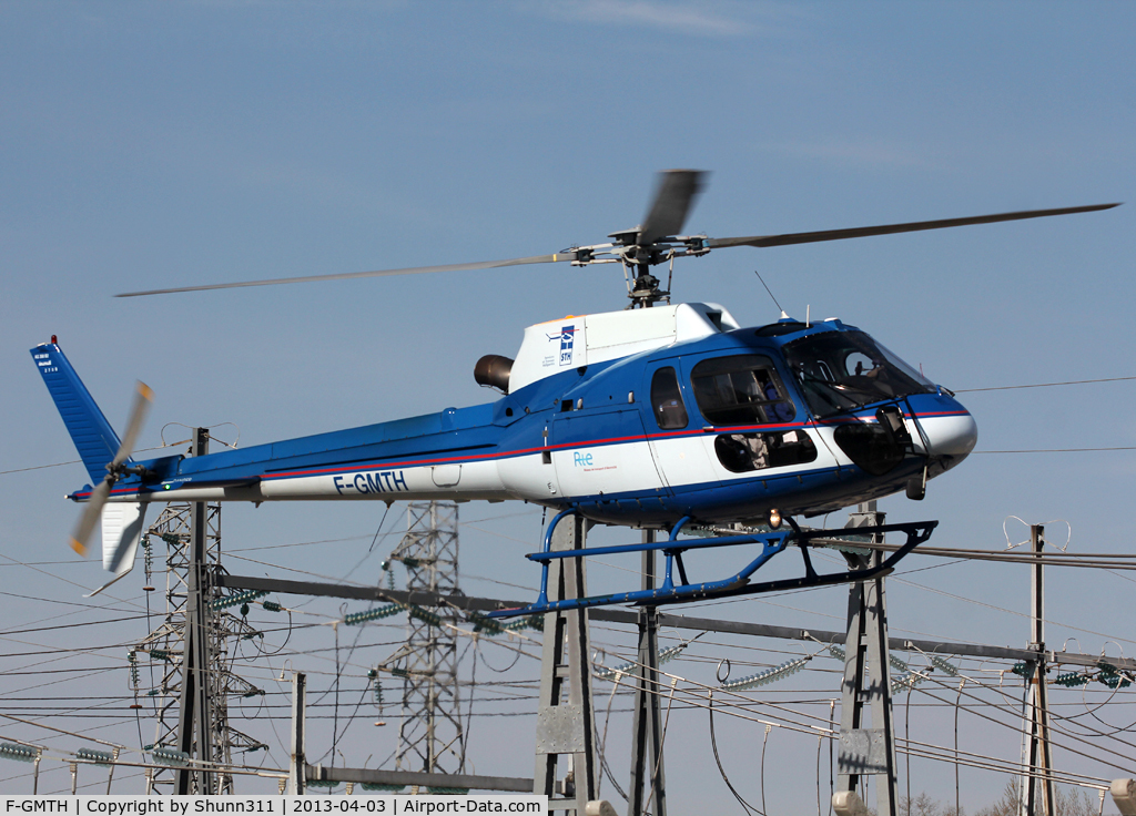 F-GMTH, Eurocopter AS-350B-2 Ecureuil C/N 2700, Taken at EDF plant of Toulouse and passing here to put people at this factory...