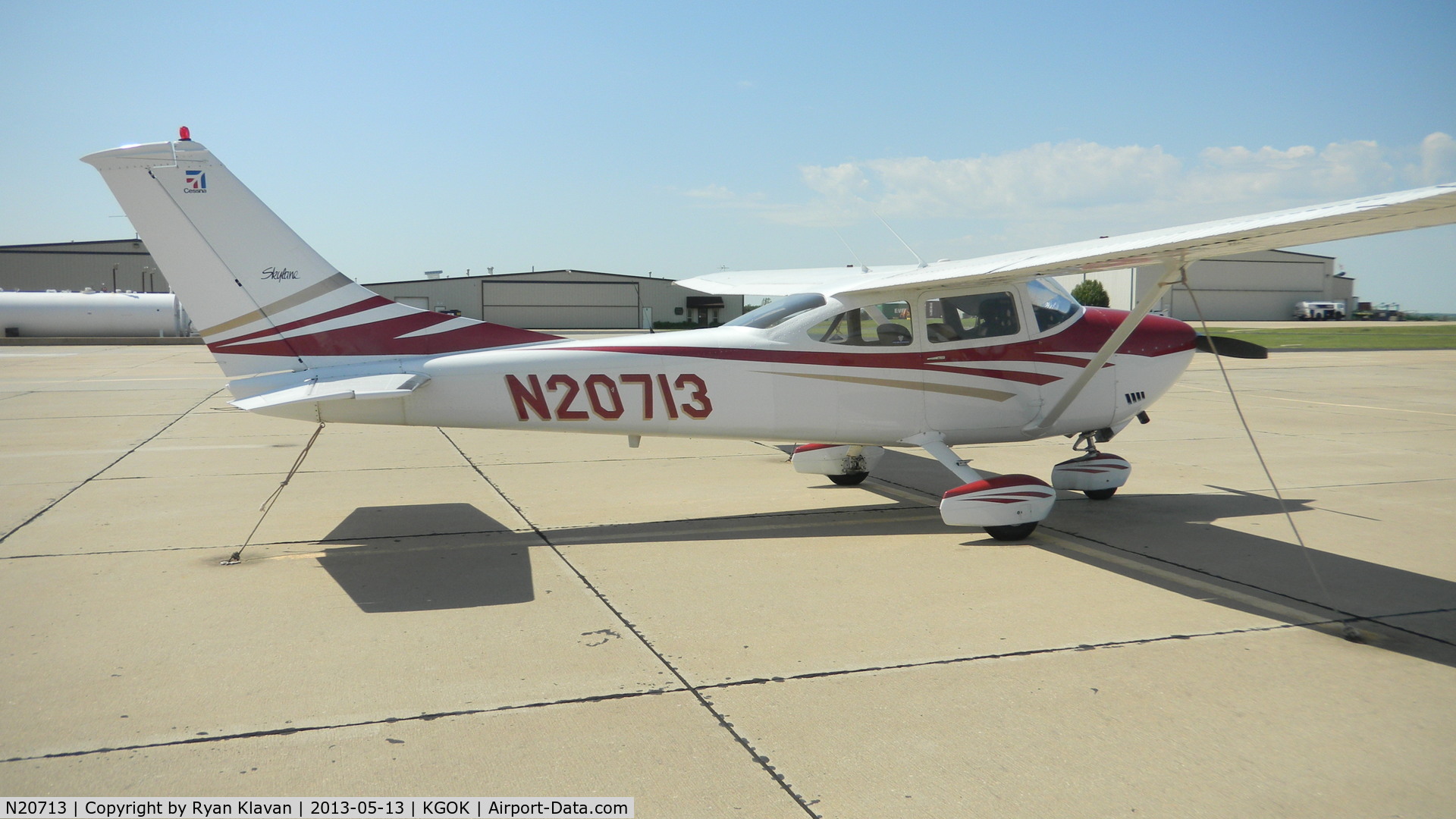 N20713, 1972 Cessna 182P Skylane C/N 18261148, Guthrie-Edmond Regional Airport