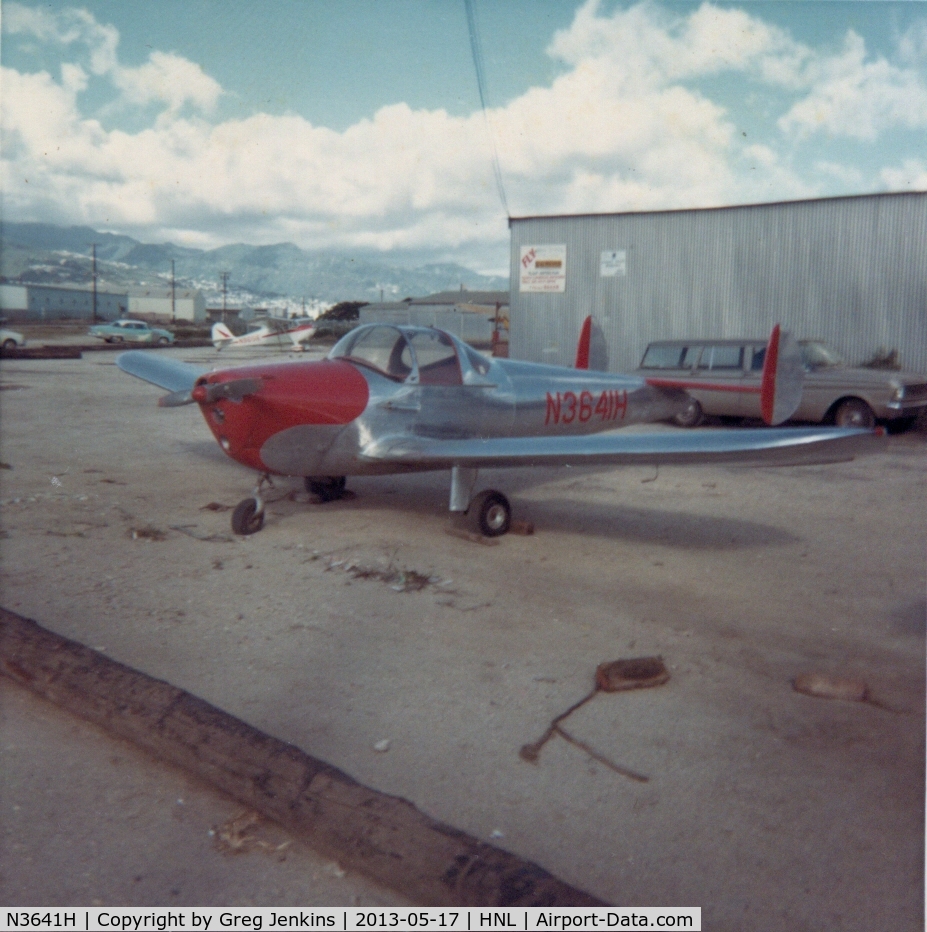 N3641H, 1946 Erco 415C Ercoupe C/N 4266, Taken at Honolulu Airport in 1966