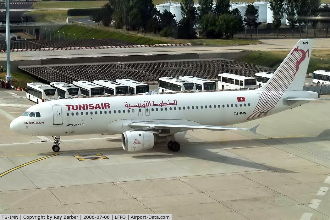 TS-IMN, 2000 Airbus A320-211 C/N 1187, Airbus A320-211 [1187] (Tunisair) Paris-Orly~F 06/07/2006