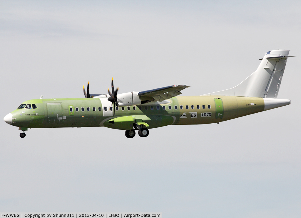 F-WWEG, 2013 ATR 72-600 C/N 1070, C/n 1070 - For Air KBZ