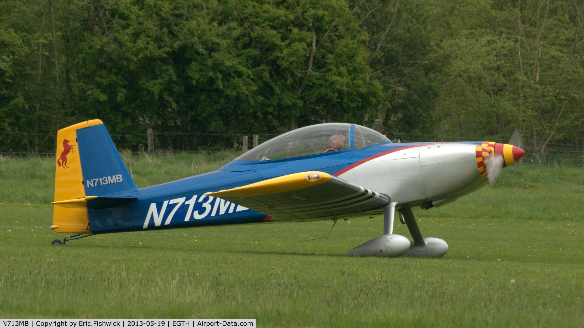 N713MB, 2006 Vans RV-8 C/N 82245, 3. N713MB at Shuttleworth Flying Day and LAA Party in the Park, May 2013.