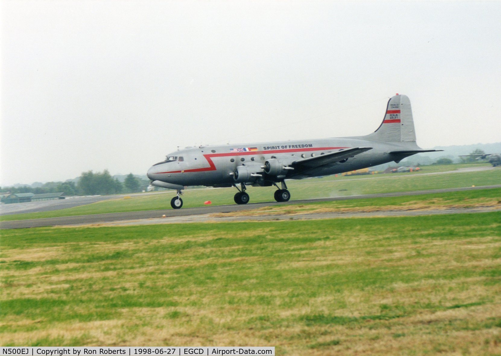 N500EJ, 1945 Douglas C-54E Skymaster (DC-4A) C/N DO316, Woodford Airshow