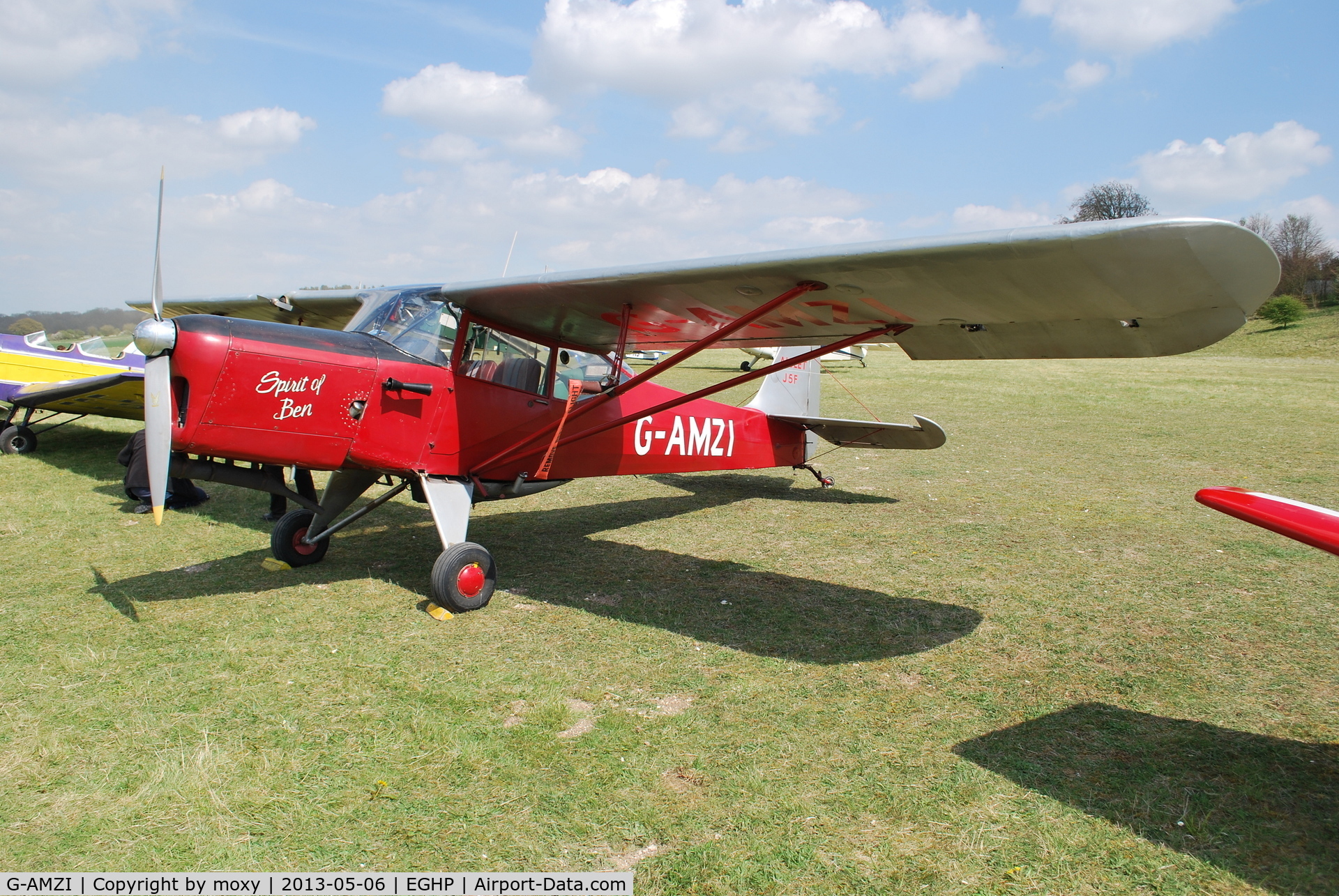 G-AMZI, 1953 Auster J-5F Aiglet Trainer C/N 3104, Auster J-5F Aiglet Trainer at Popham