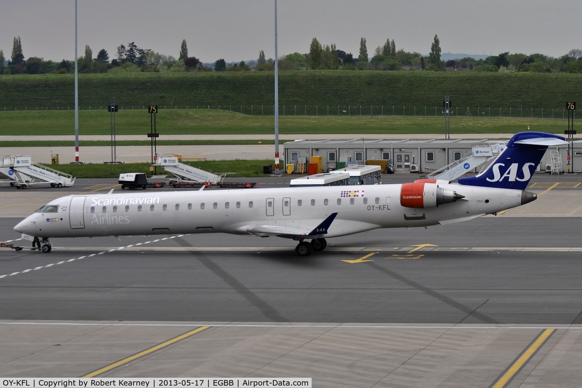 OY-KFL, 2009 Bombardier CRJ-900 NG (CL-600-2D24) C/N 15246, Pushing back prior to departure