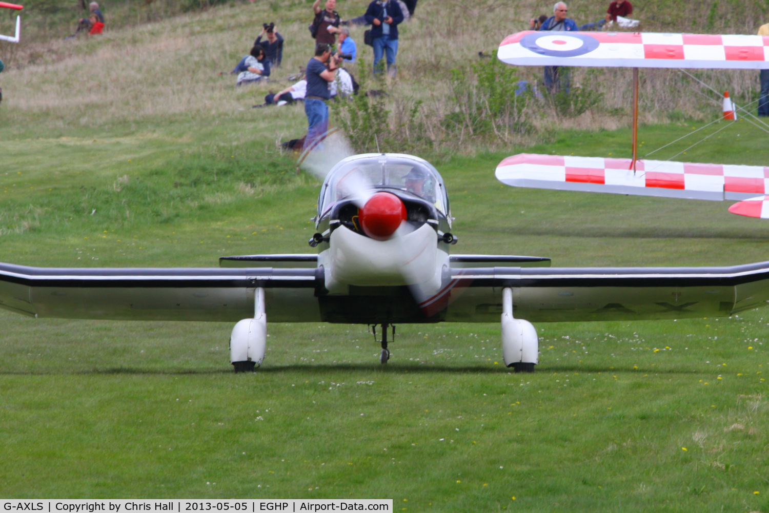 G-AXLS, 1959 Jodel DR-105A Ambassadeur C/N 86, at the LAA Microlight Trade Fair, Popham