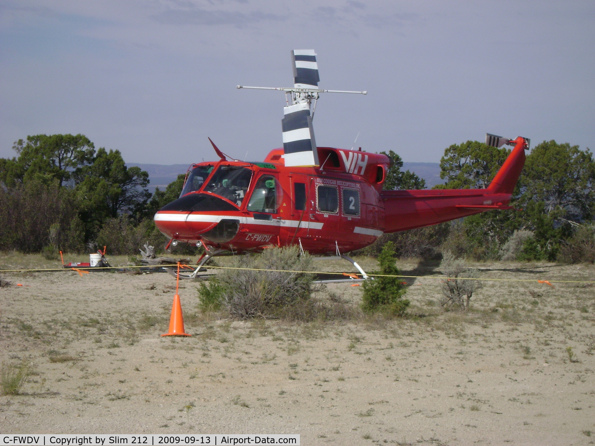 C-FWDV, 1979 Bell 212 C/N 30973, Working in Colorado