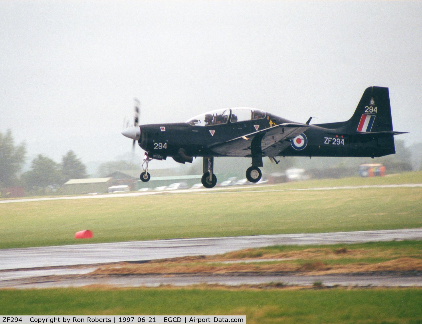 ZF294, 1991 Short S-312 Tucano T1 C/N S094/T65, A very wet Woodford Airshow