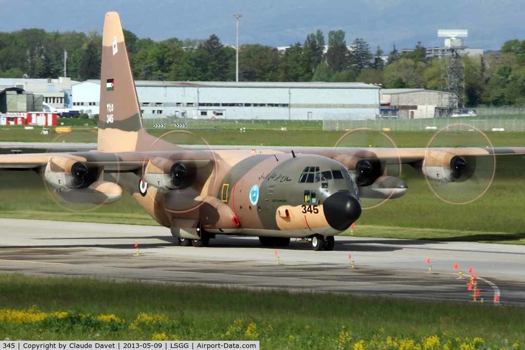 345, 1979 Lockheed C-130H Hercules C/N 382-4813, Jordan Air Force