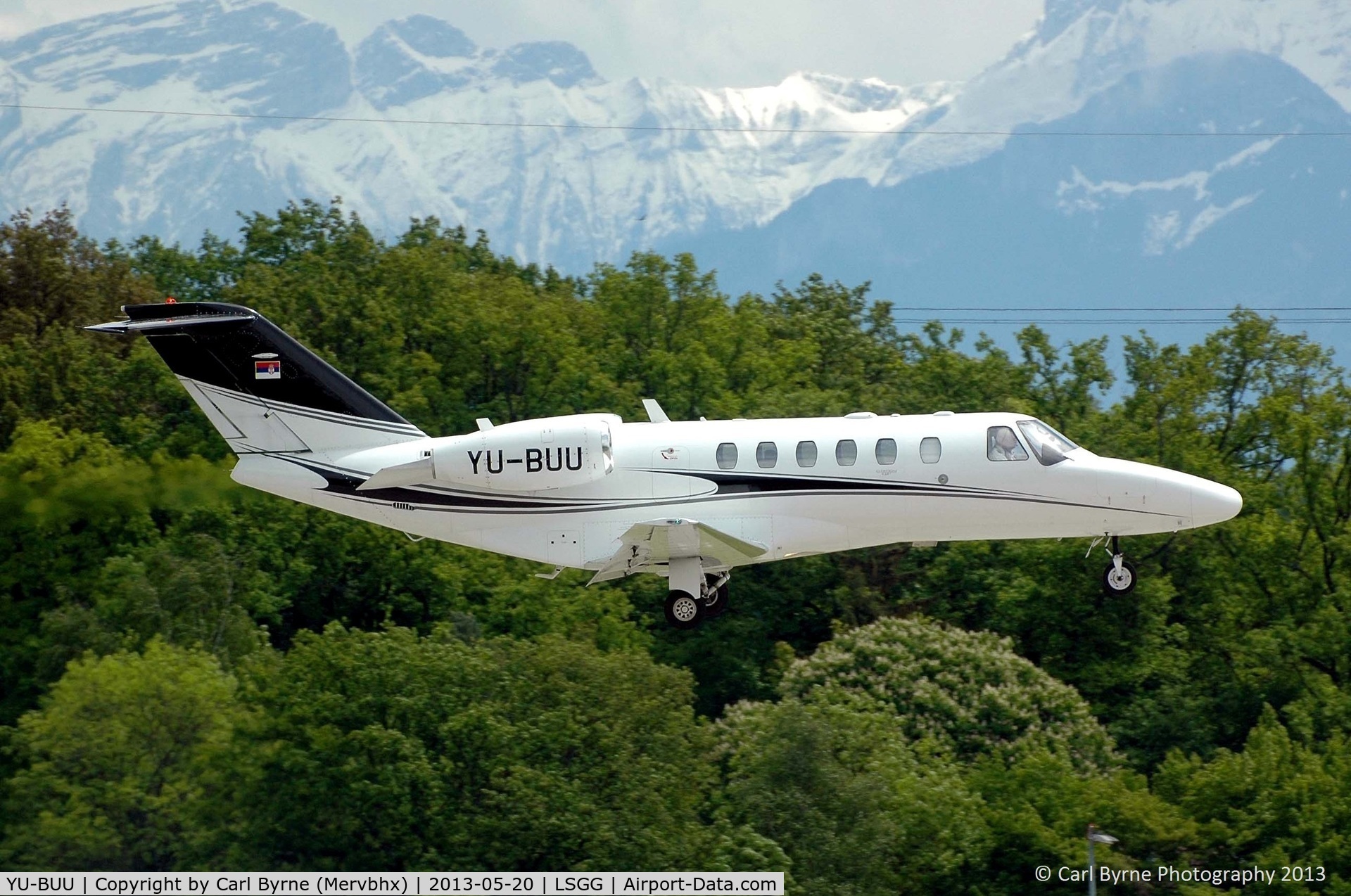 YU-BUU, 2008 Cessna 525A CitationJet CJ2+ C/N 525A-0411, Taken from the park at the 05 threshold.