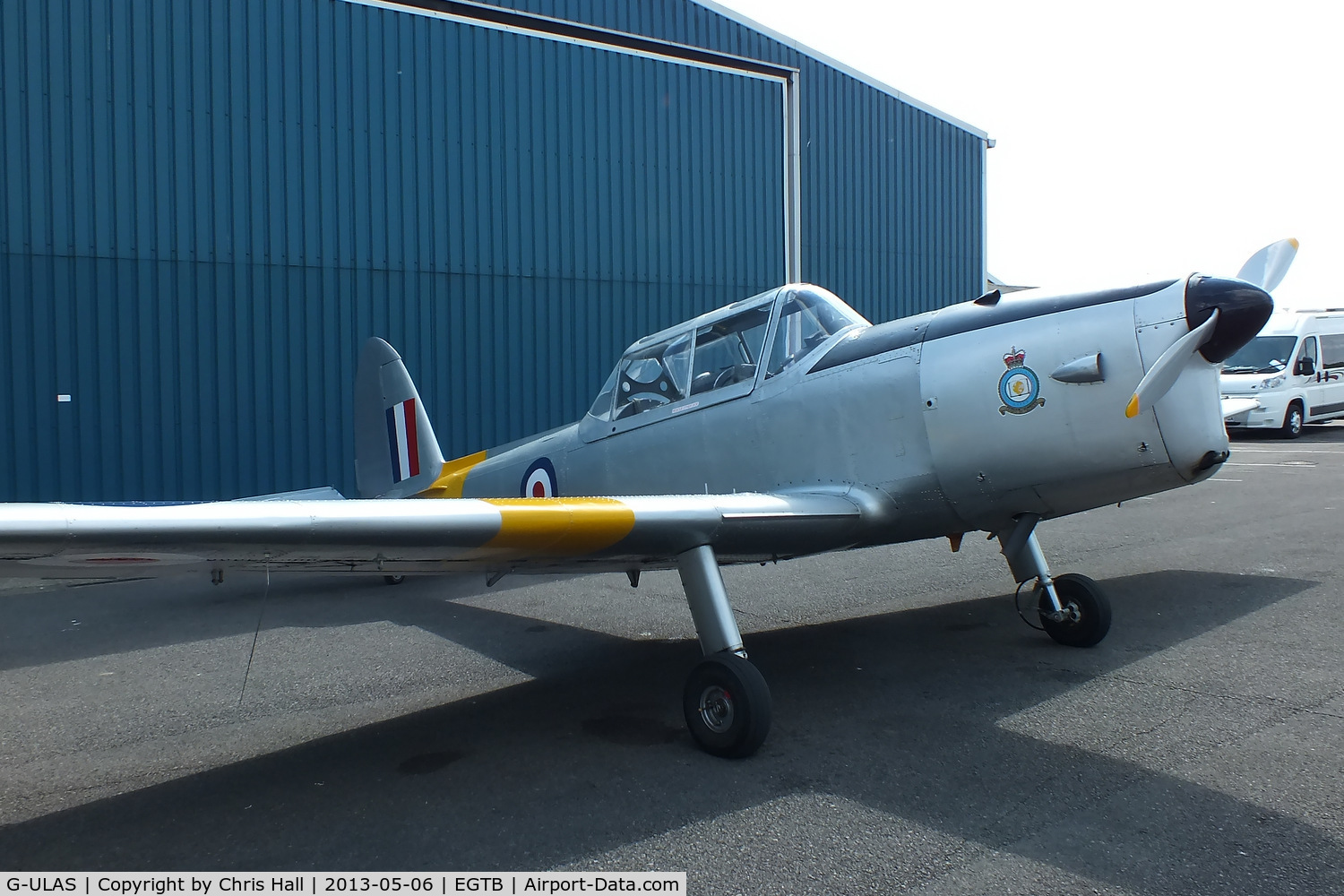 G-ULAS, 1952 De Havilland DHC-1 Chipmunk T.10 C/N C1/0554, wearing its former RAF markings WK517