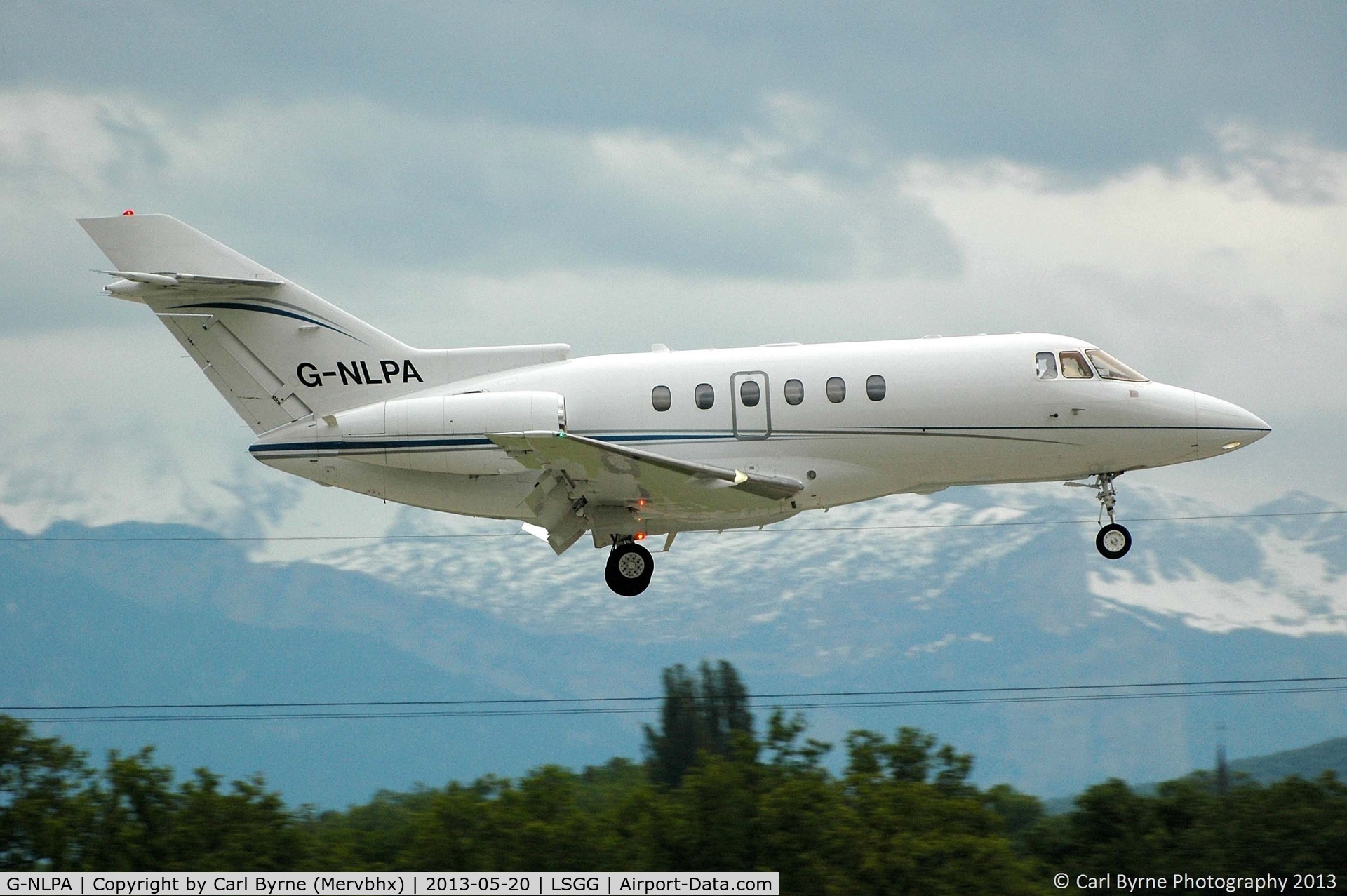 G-NLPA, 2008 Hawker 750 C/N HB-14, Taken from the park at the 05 threshold.