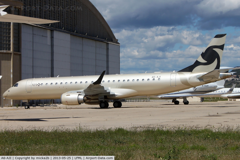 A6-AJI, Embraer ERJ-190-100ECJ Lineage 1000 C/N 19000261, Parked