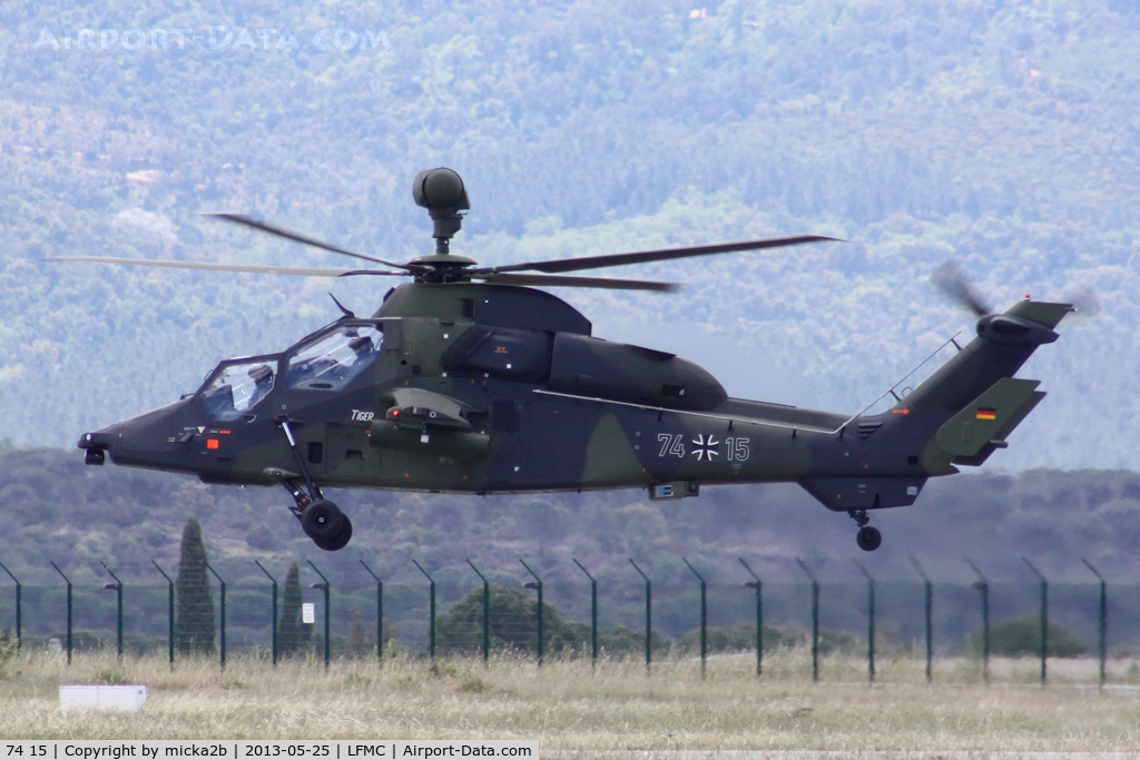 74 15, Eurocopter EC-665 Tiger UHT C/N 1015/UHT15, In flight