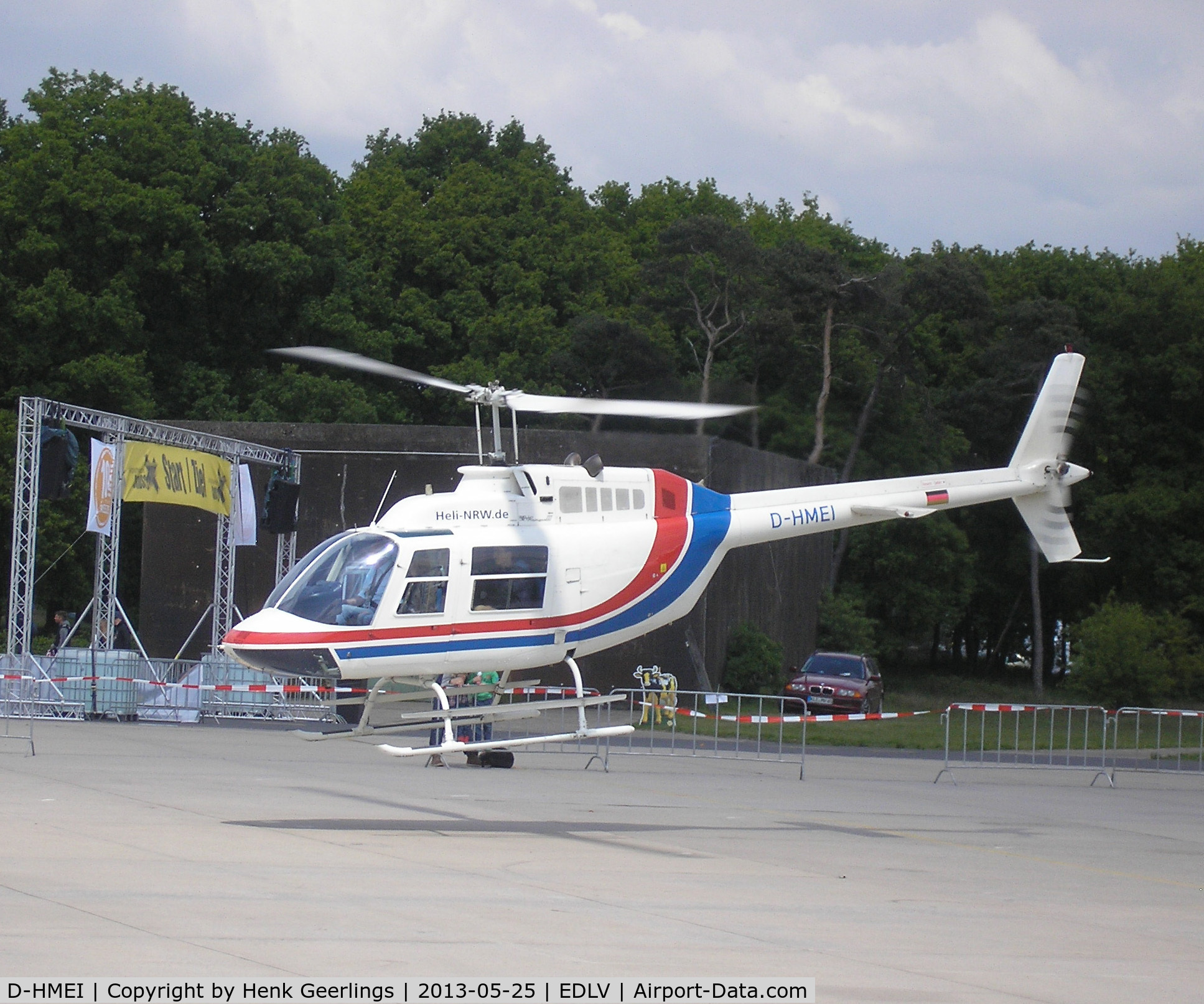 D-HMEI, Bell 206B-2 JetRanger II C/N 2550, 10 Years Airport Weeze , Airportfestival , May 2013
