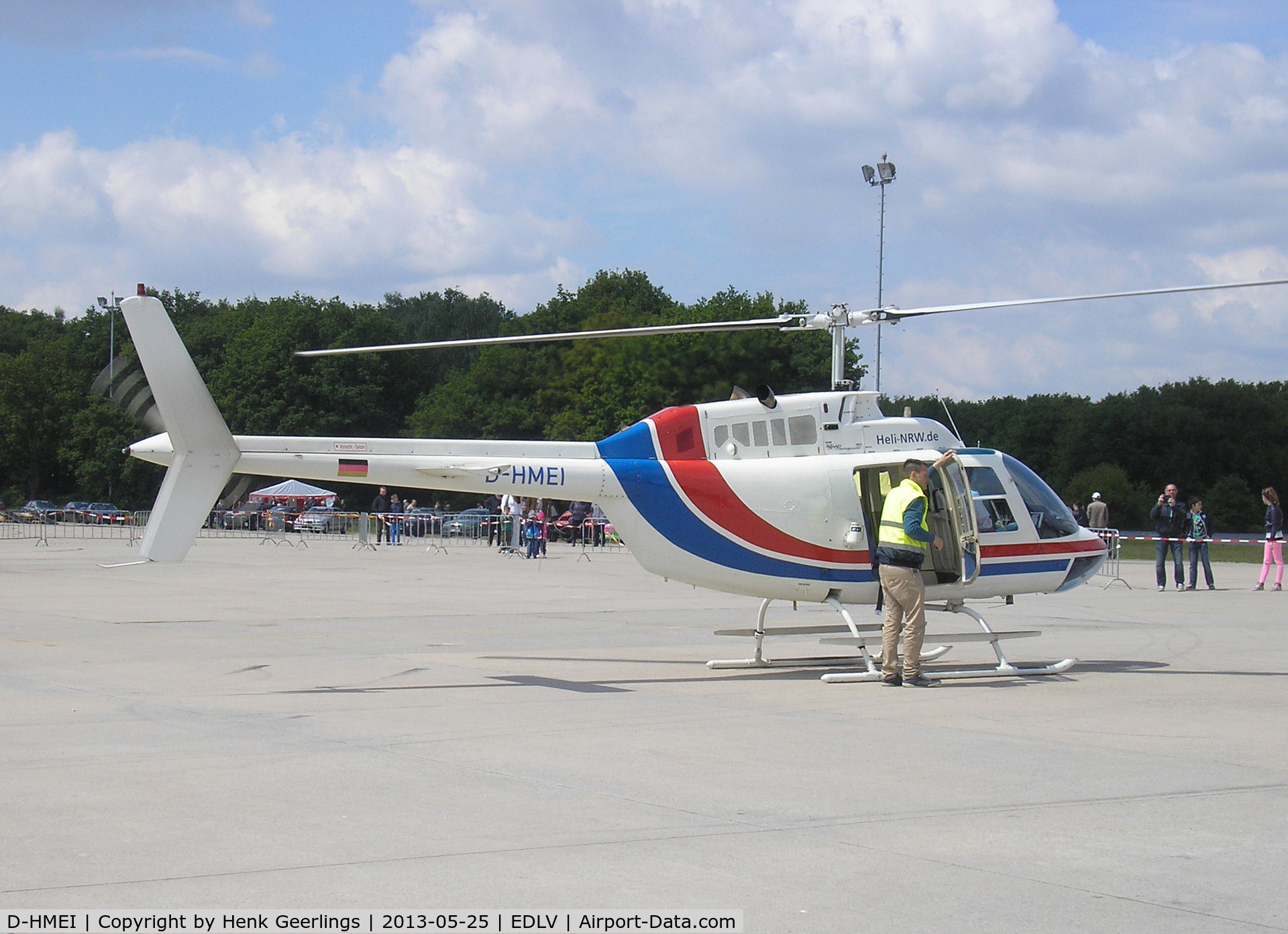 D-HMEI, Bell 206B-2 JetRanger II C/N 2550, 10 Years Airport Weeze , Airportfestival , May 2013