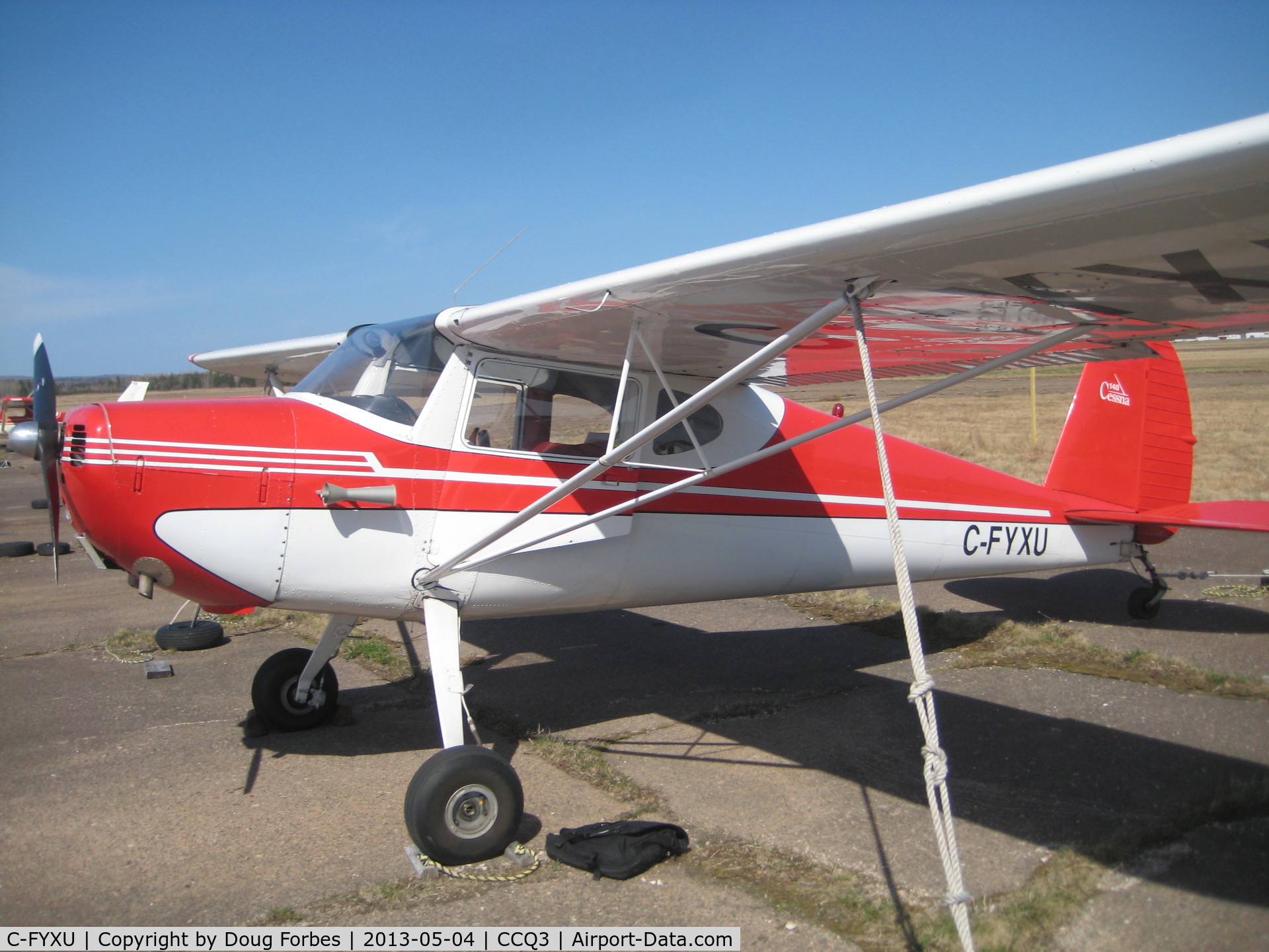 C-FYXU, 1948 Cessna 140 C/N 14709, C-FYXU at Debert, Nova Scotia (CCQ3), May 2013