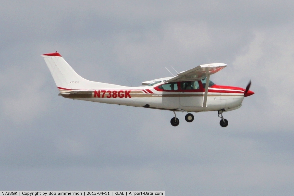 N738GK, Cessna TR182 Turbo Skylane RG C/N R18200925, Arriving at Sun N Fun 2013 - Lakeland, FL