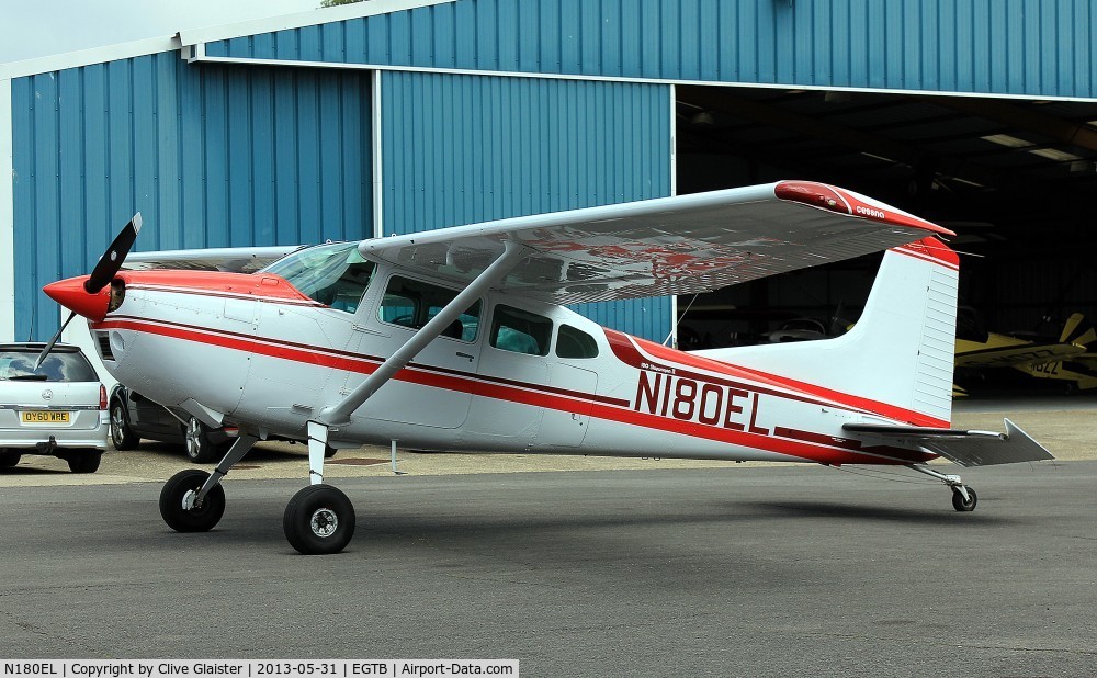 N180EL, 1980 Cessna 180K Skywagon C/N 18053121, Ex: N2895K > G-BOIA > N180EL - Originally in private hands in March 1988 as G-BOIA and currently with, 4Media Ltd since March 2011 as N180EL