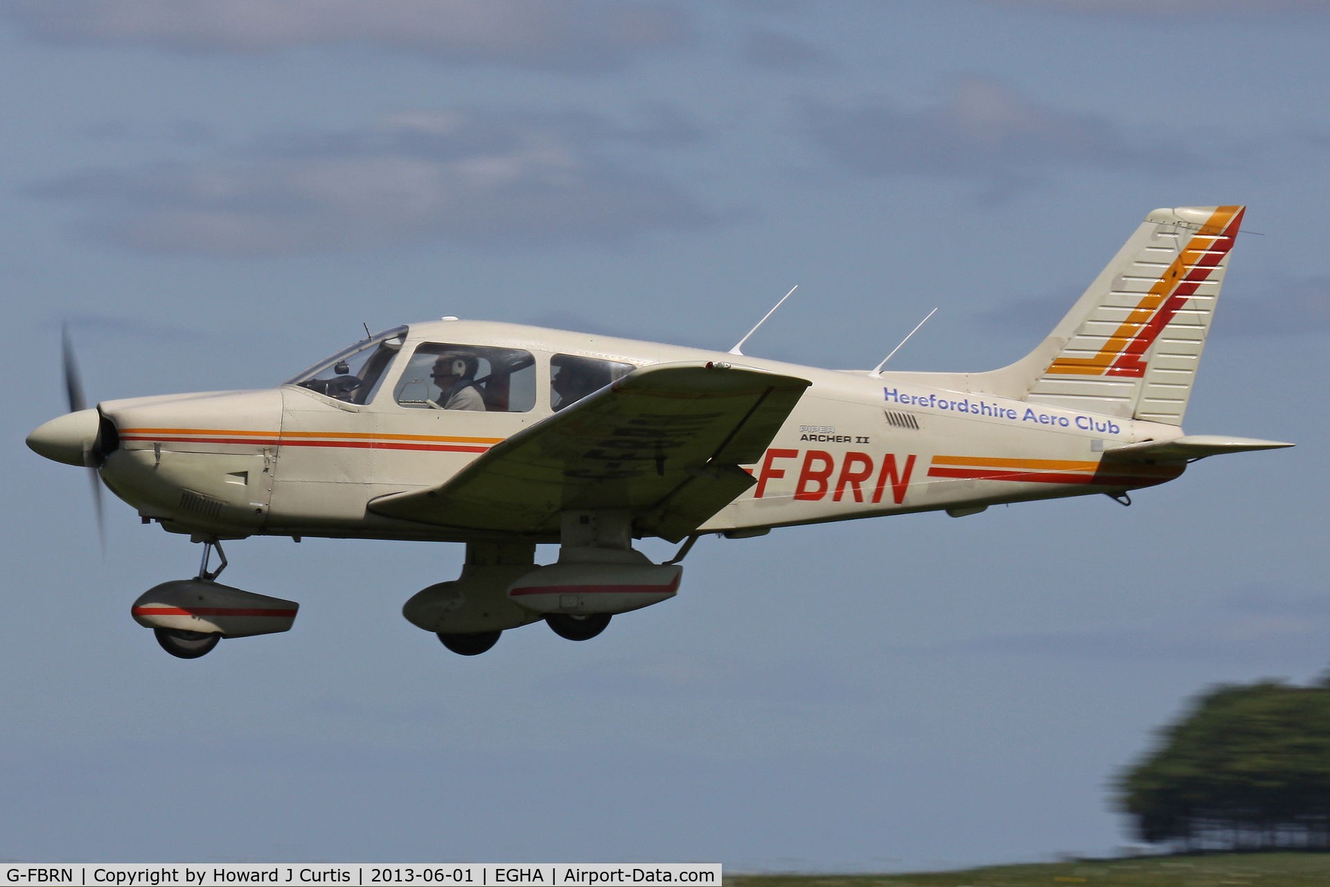 G-FBRN, 1982 Piper PA-28-181 Cherokee Archer II C/N 28-8290166, Herefordshire Aero Club.