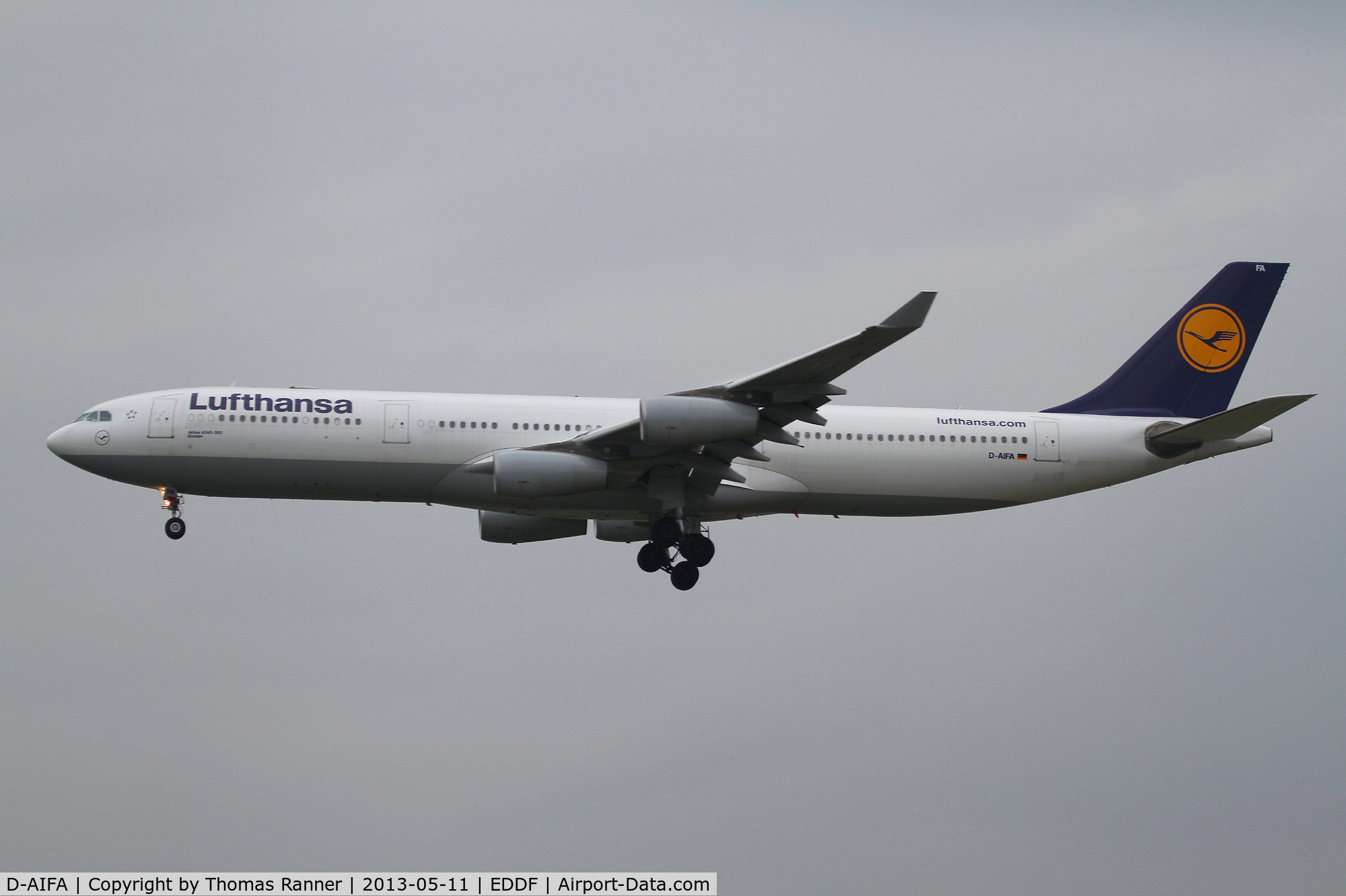 D-AIFA, 2000 Airbus A340-313X C/N 352, Lufthansa Airbus A340