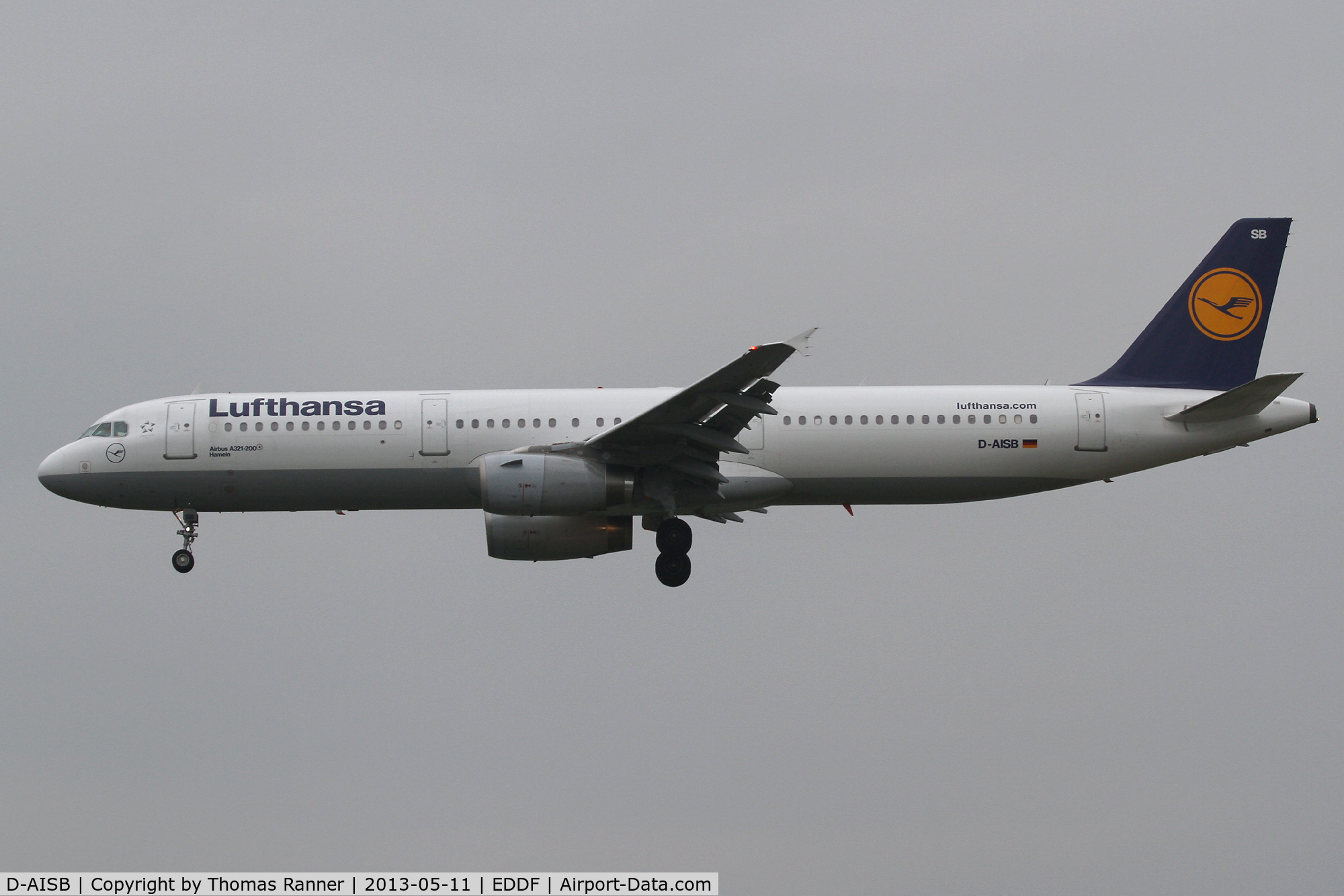 D-AISB, 1999 Airbus A321-231 C/N 1080, Lufthansa Airbus A321