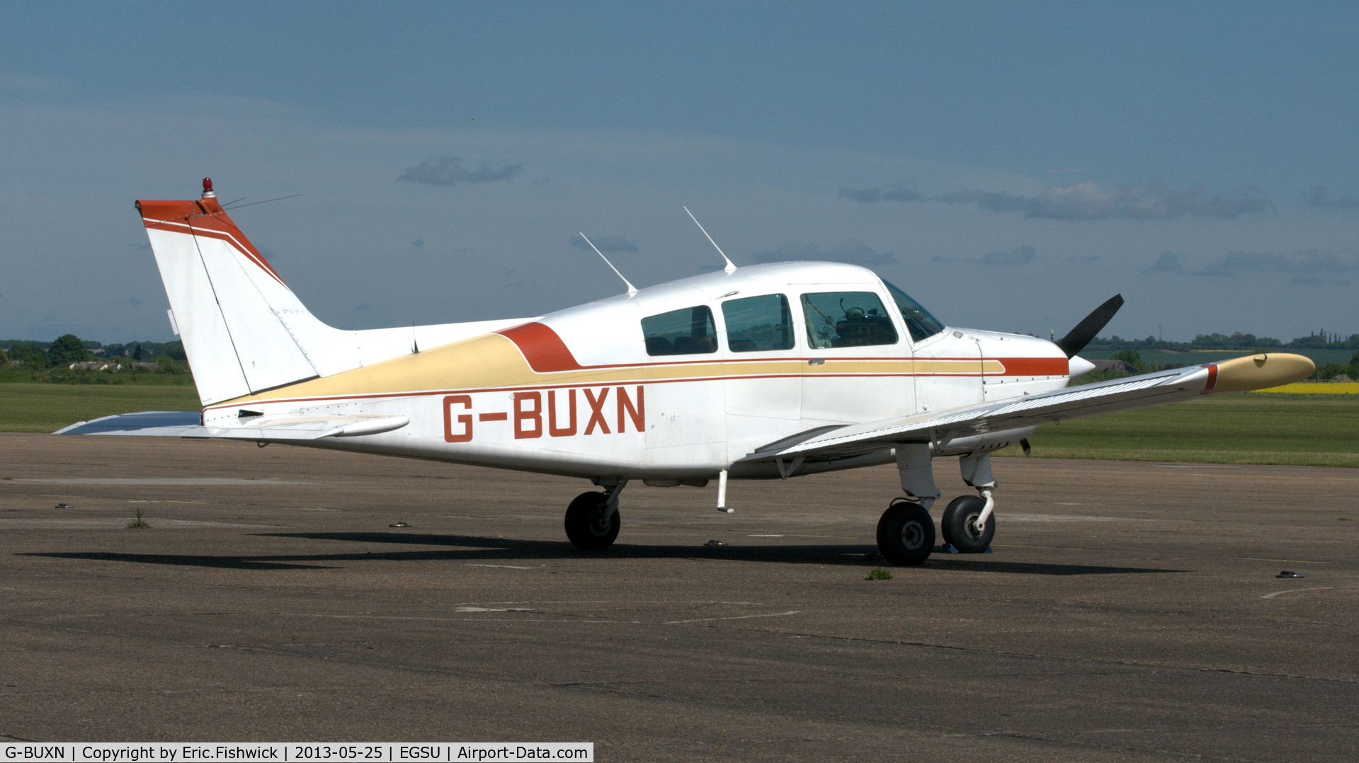 G-BUXN, 1976 Beech C23 Sundowner 180 Sundowner 180 C/N M-1752, 2. G-BUXN at Duxford Airfield.