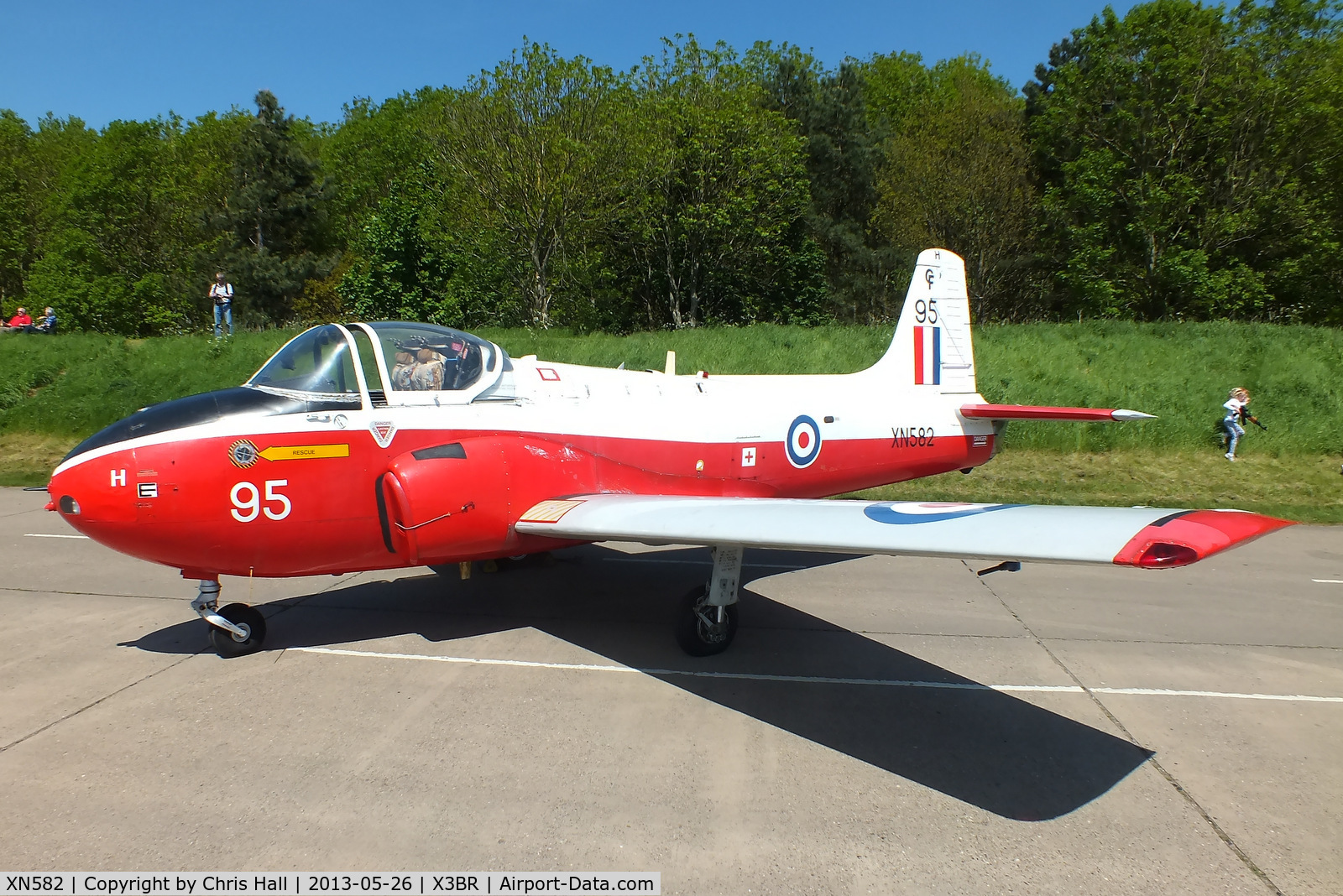 XN582, 1960 Hunting P-84 Jet Provost T.3A C/N PAC/W/11824, at the Cold War Jets open day, Bruntingthorpe