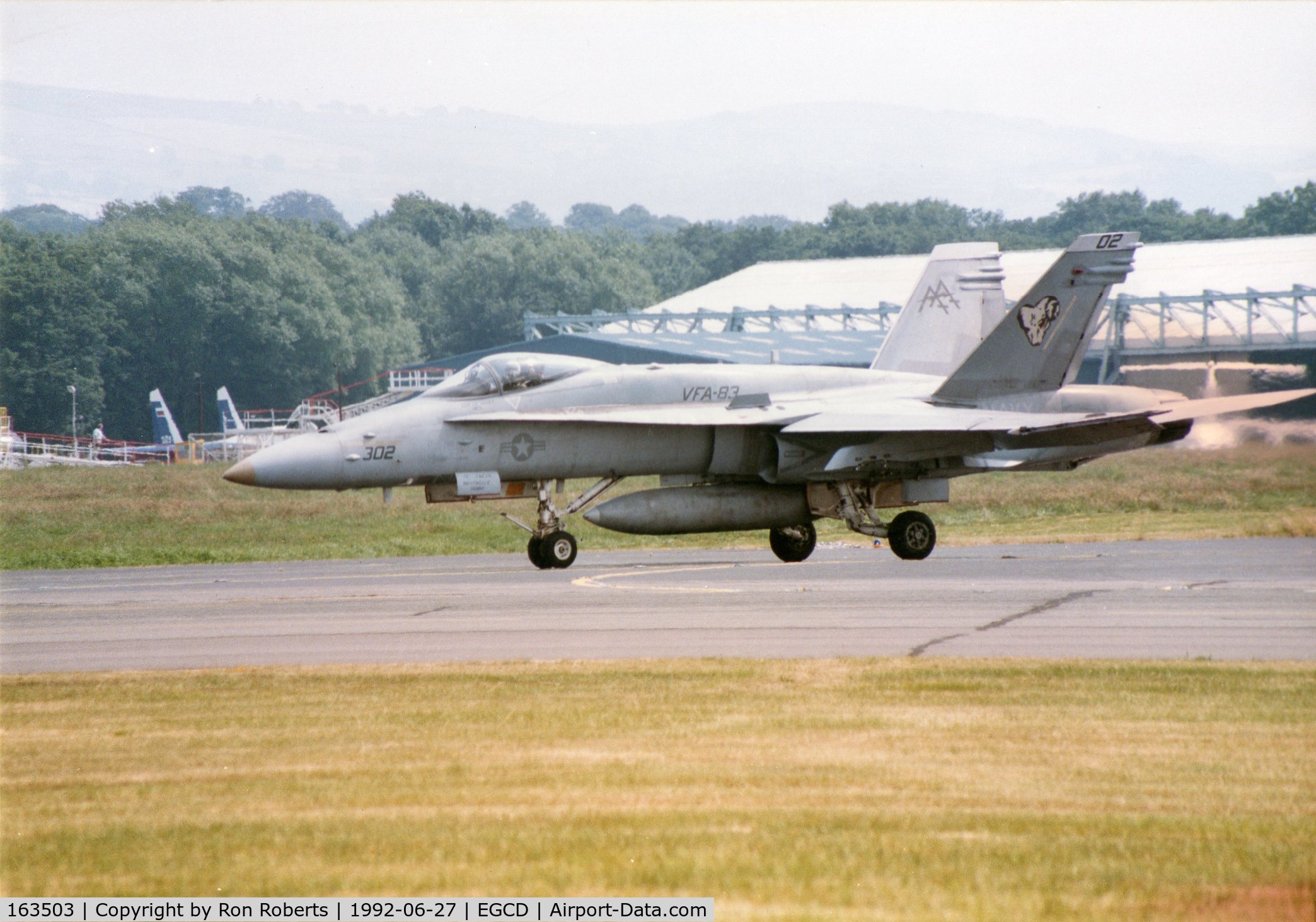163503, 1988 McDonnell Douglas F/A-18C Hornet C/N 0746/C056, Woodford Airshow