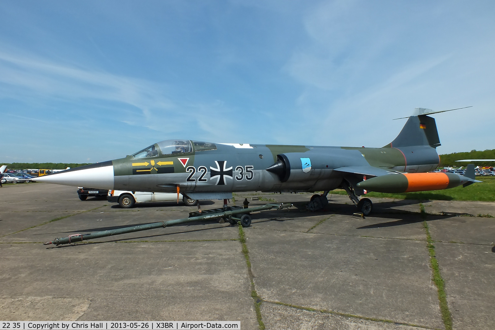 22 35, Lockheed F-104G Starfighter C/N 683-7113, at the Cold War Jets open day, Bruntingthorpe
