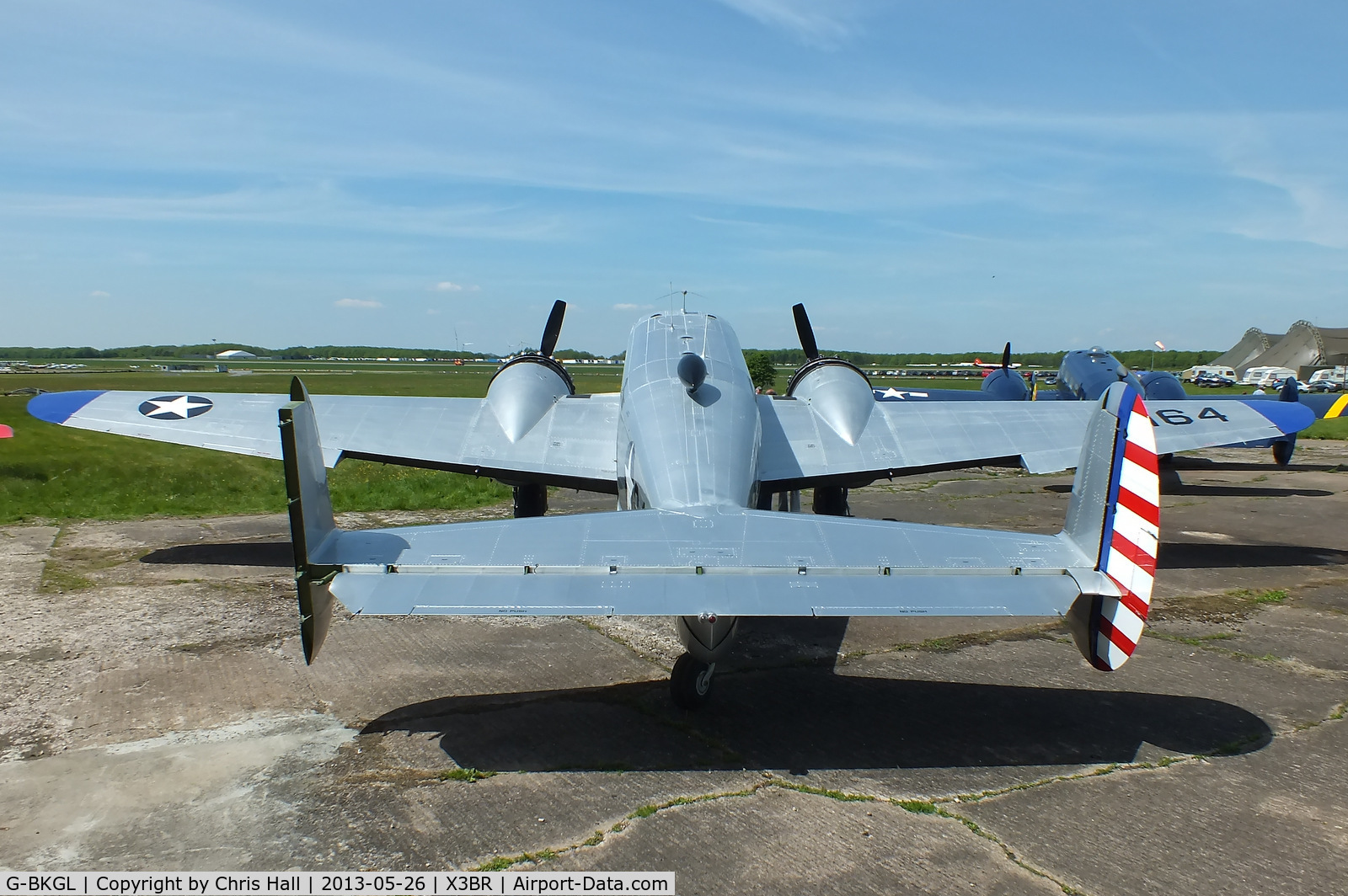 G-BKGL, 1952 Beech Expeditor 3TM C/N CA-164 (A-764), at the Cold War Jets open day, Bruntingthorpe