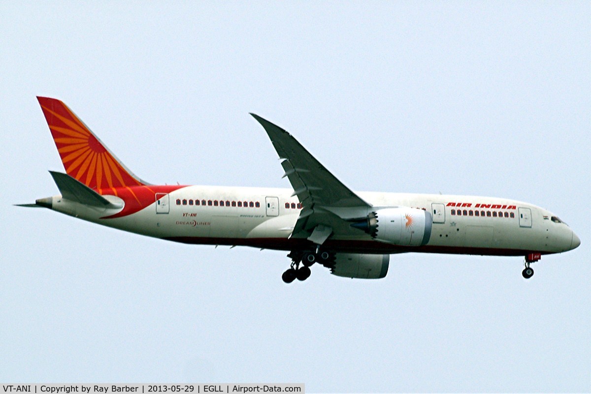 VT-ANI, 2012 Boeing 787-8 Dreamliner C/N 36277, Boeing 787-8 [36277] (Air India) Home~G 29/05/2013. On approach 27L.