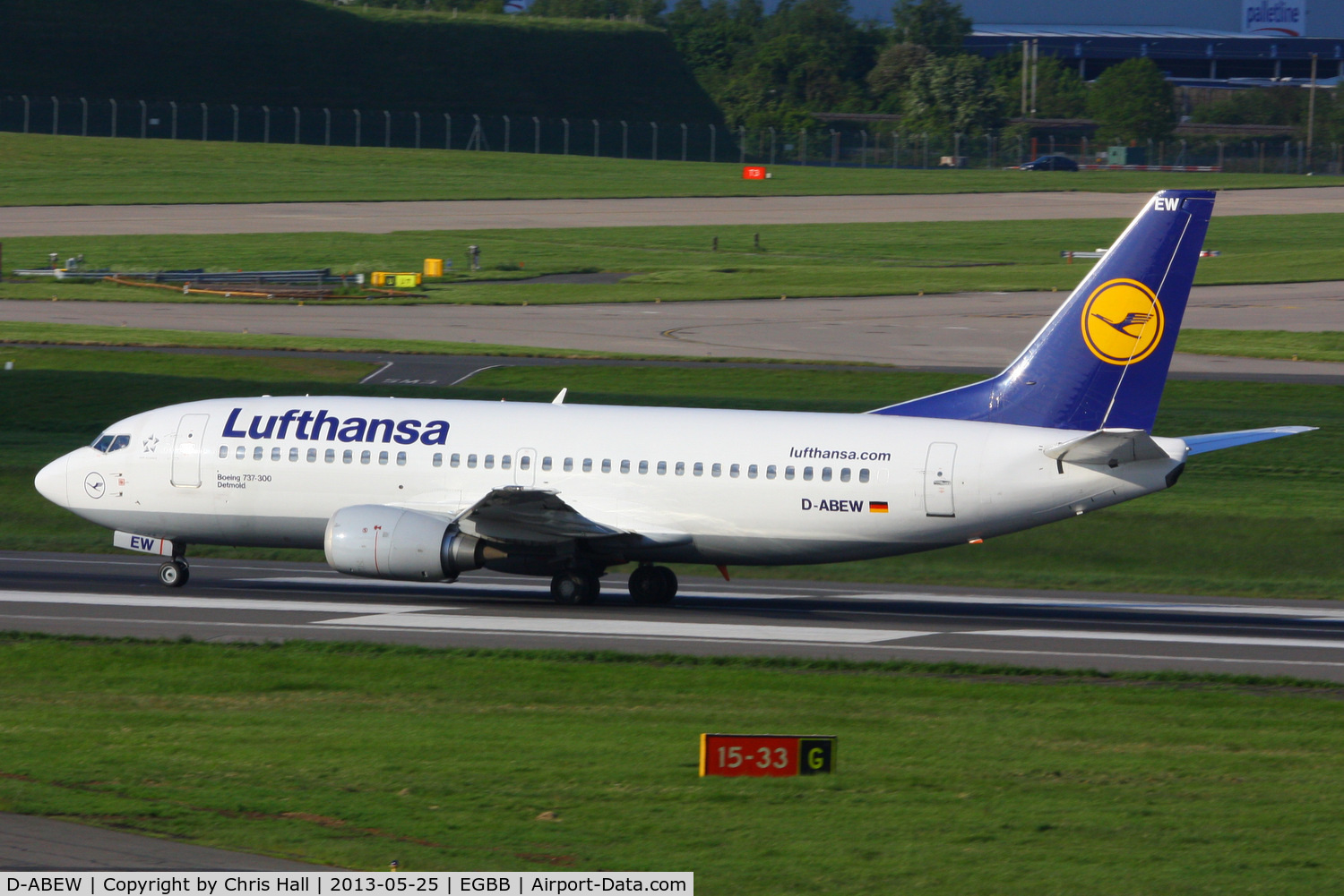 D-ABEW, 1995 Boeing 737-330 C/N 27905, Lufthansa