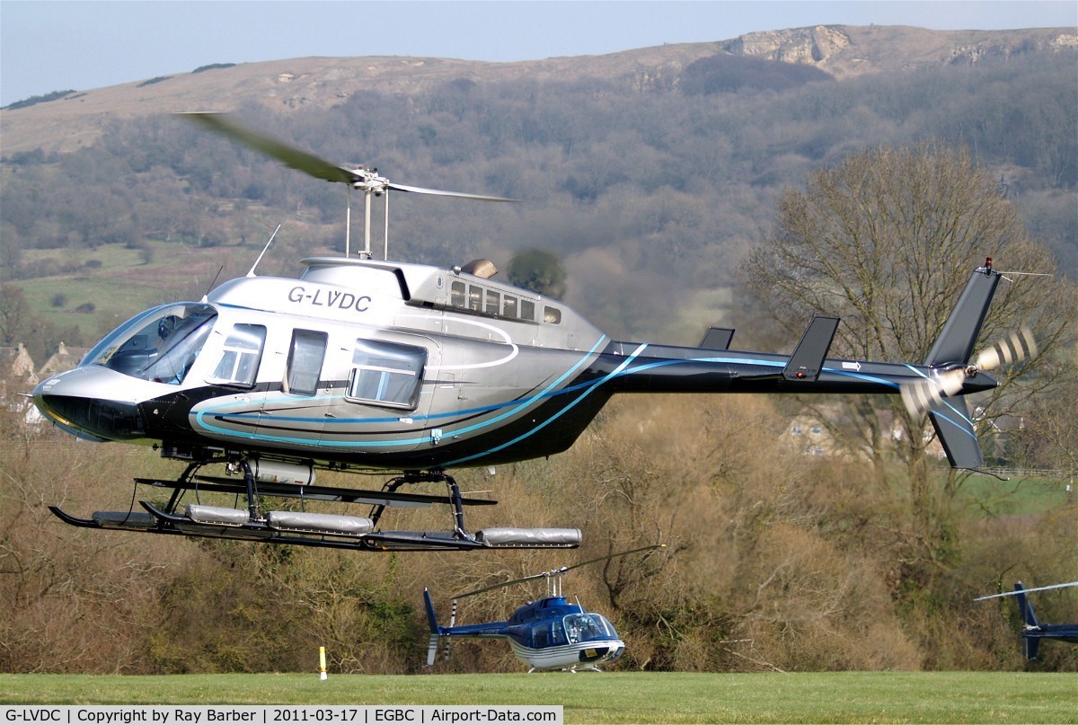 G-LVDC, 1989 Bell 206L-3 LongRanger III C/N 51300, Bell 206L-3 Long Ranger III [51300] Cheltenham Racecourse~G 17/03/2011