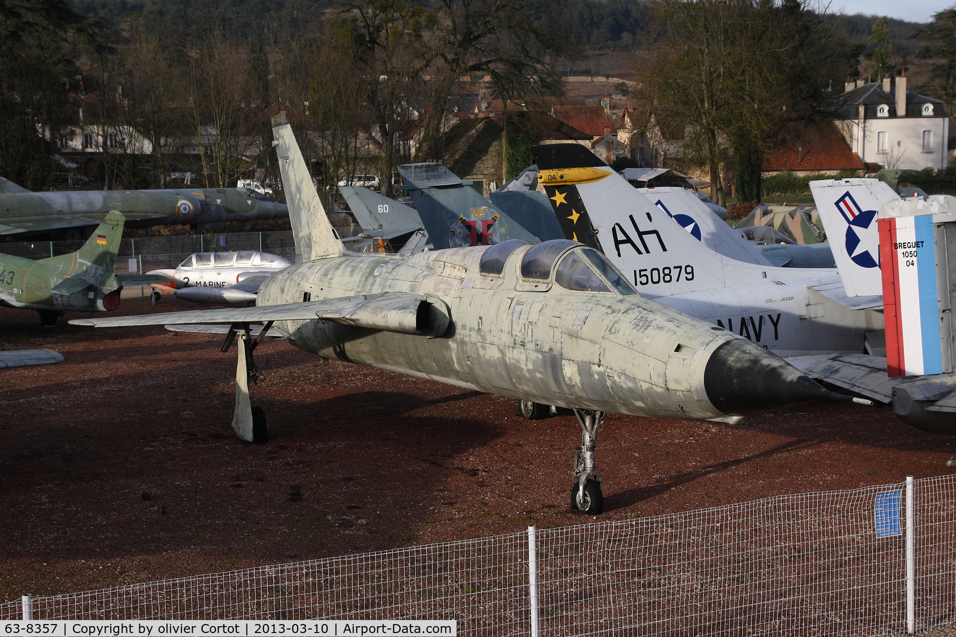 63-8357, Republic F-105F Thunderchief C/N F134, Savigny-les-Beaune castle collection