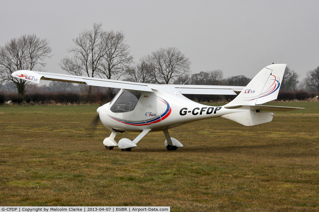 G-CFDP, 2008 Flight Design CTSW C/N 8367, Flight Design CTSW at The Real Aeroplane Club's Spring Fly-In, Breighton Airfield, April 2013.
