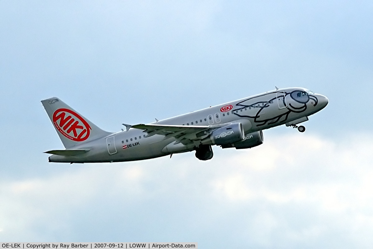 OE-LEK, 2007 Airbus A319-112 C/N 3019, Airbus A319-132 [3019] (flyniki) Vienna-Schwechat~OE 12/09/2007