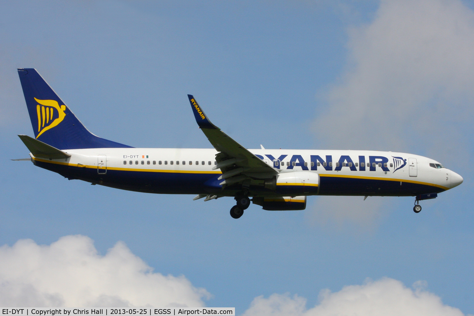 EI-DYT, 2008 Boeing 737-8AS C/N 33634, Ryanair