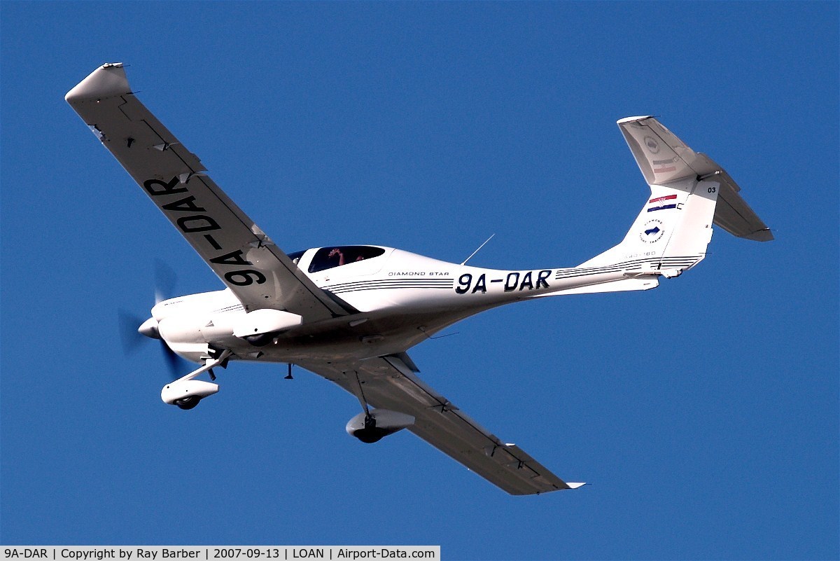 9A-DAR, Diamond DA-40-180 Diamond Star C/N 40.268, Diamond DA.40 Star [40.268] Weiner Neustadt-Ost~OE 13/09/2007