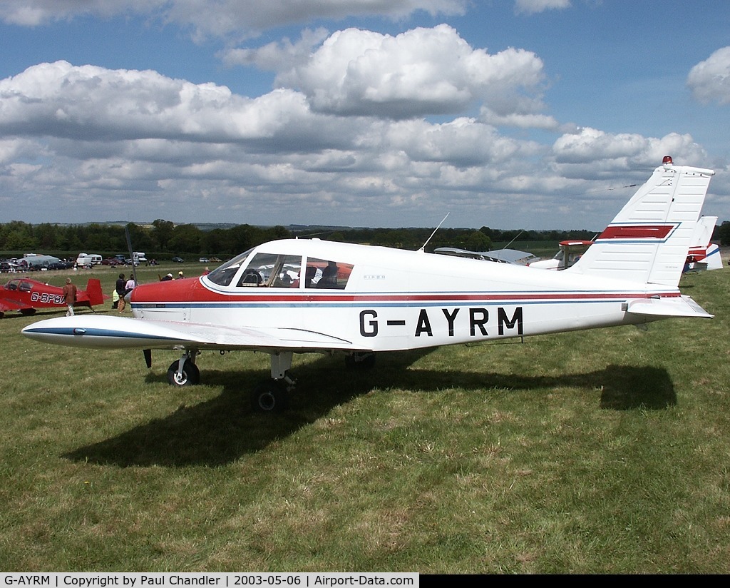 G-AYRM, 1970 Piper PA-28-140 Cherokee C/N 28-7125049, Piper PA-28-140 Cherokee pic. from 2003