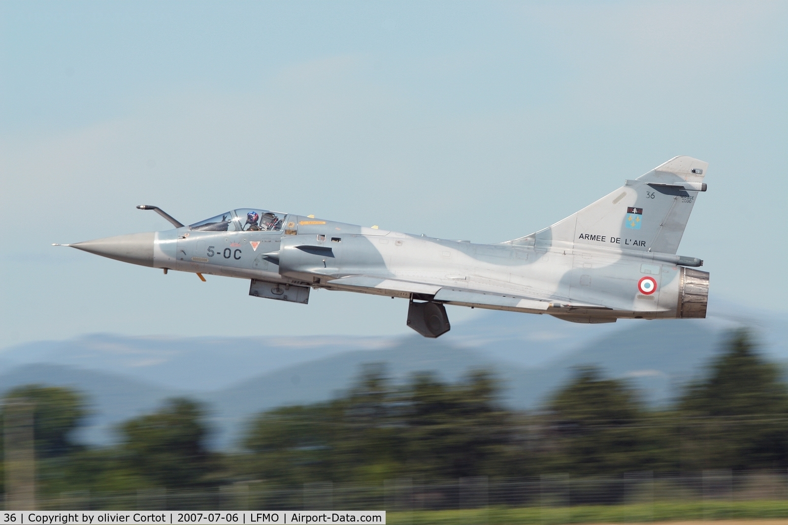 36, Dassault Mirage 2000C C/N Not found 36, full afterburner ! Orange 2007