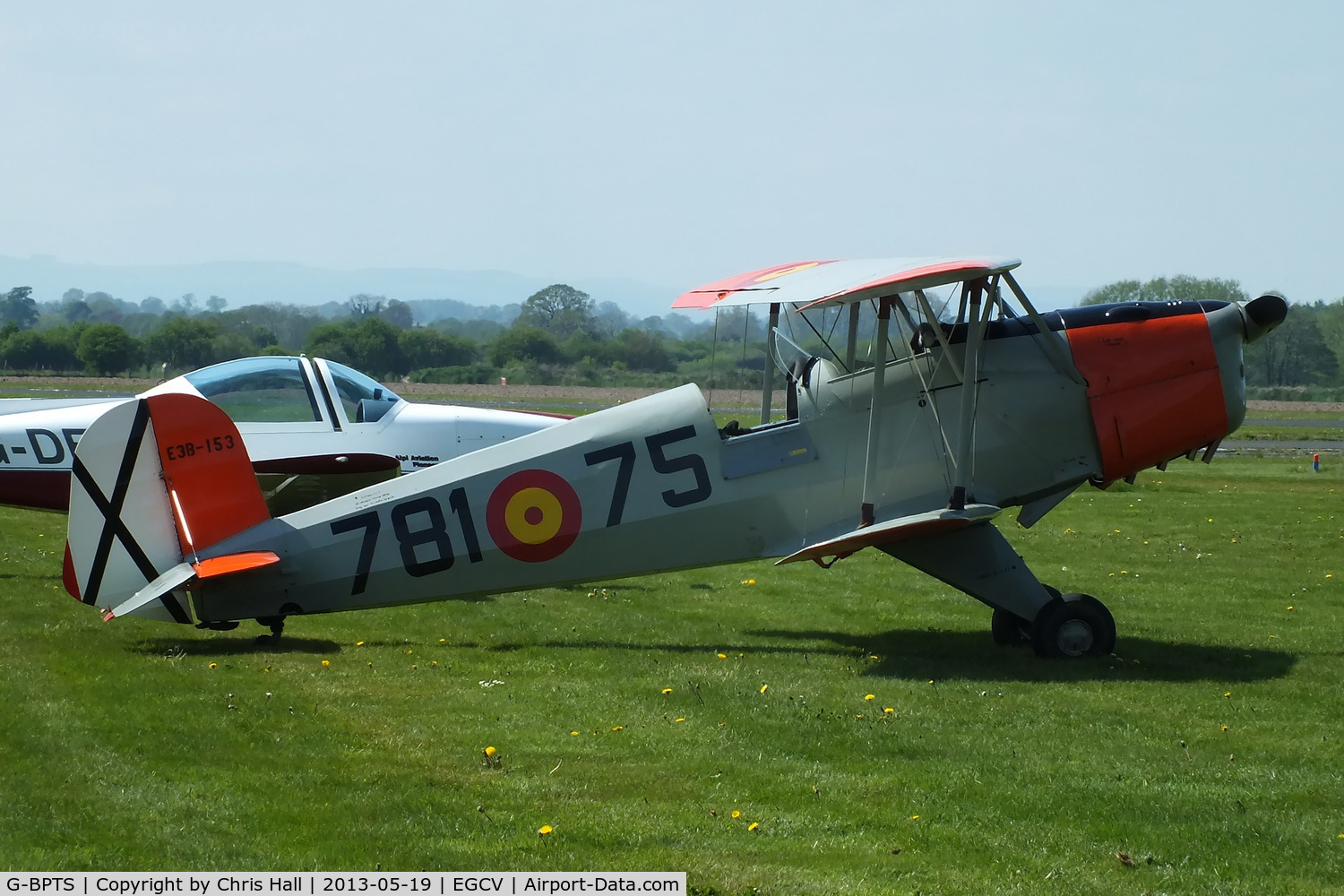 G-BPTS, 1954 CASA 1-131E Srs 2000 Jungmann C/N E3B-153, at the Vintage Aircraft flyin