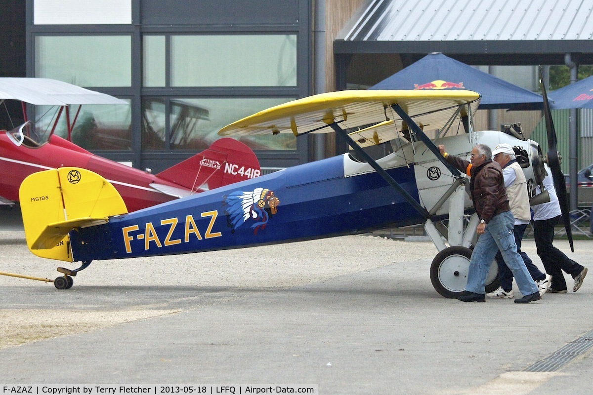 F-AZAZ, Morane-Saulnier MS-185 C/N 01, At 2013 Airshow at La Ferte Alais , Paris