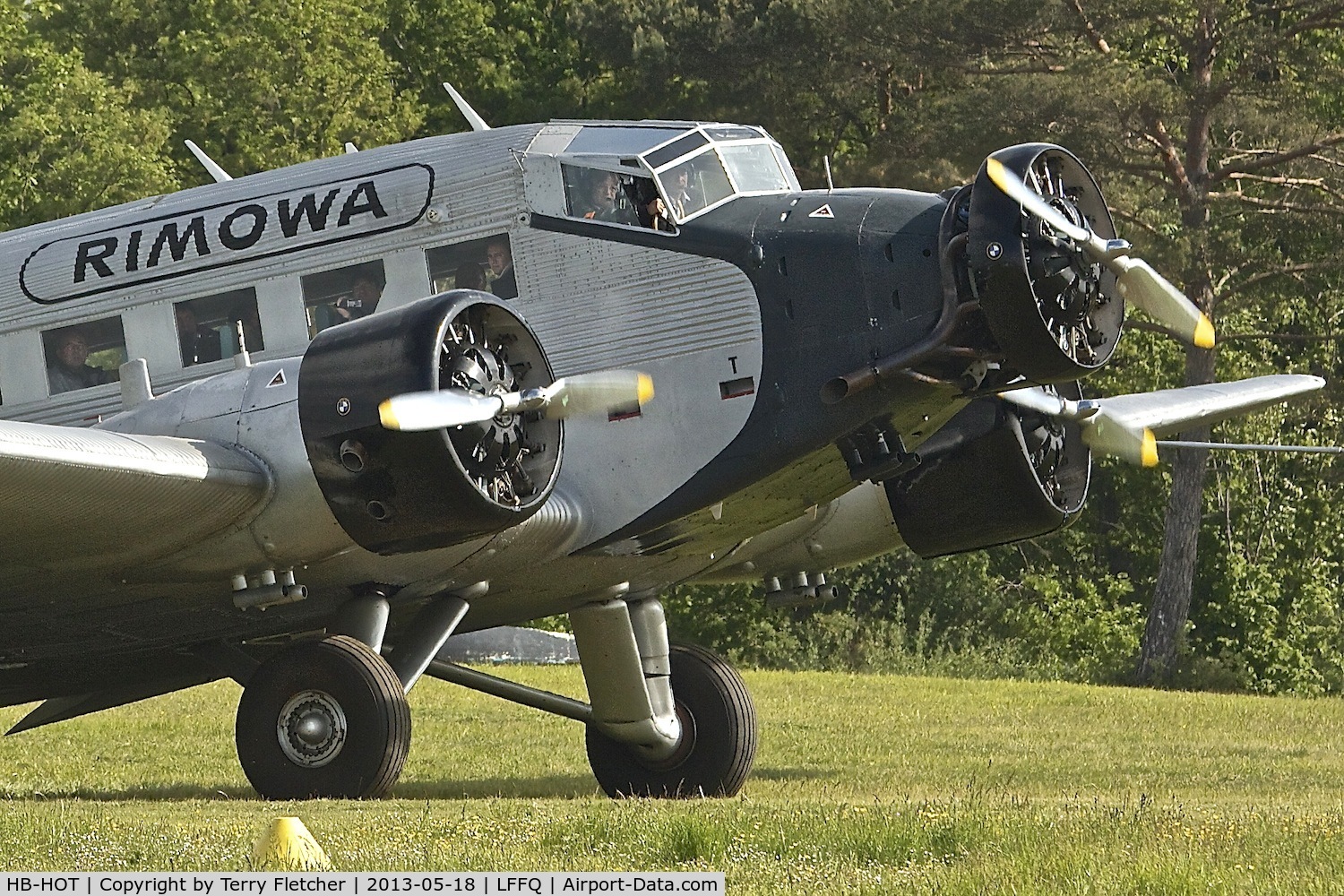 HB-HOT, 1939 Junkers Ju-52/3m g4e C/N 6595, At 2013 Airshow at La Ferte Alais , Paris