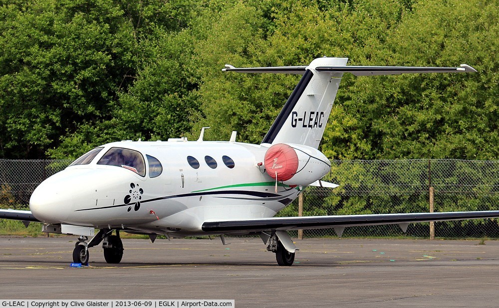 G-LEAC, 2008 Cessna 510 Citation Mustang Citation Mustang C/N 510-0075, Ex: N4084A > G-LEAH - Originally and currently with, London Executive Aviation Ltd June 2008