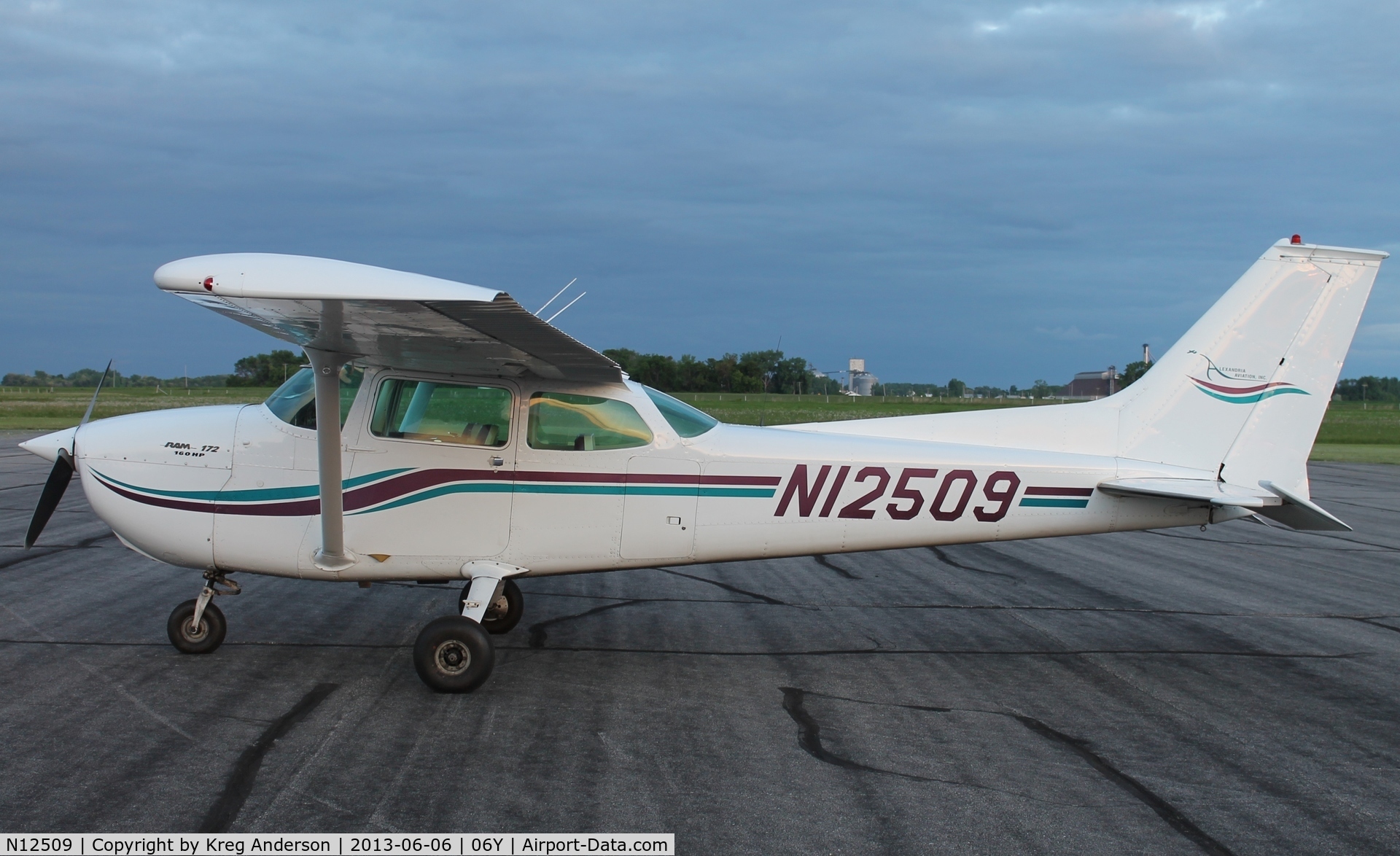 N12509, 1973 Cessna 172M C/N 17262030, Cessna 172M Skyhawk on the ramp in Herman, MN.