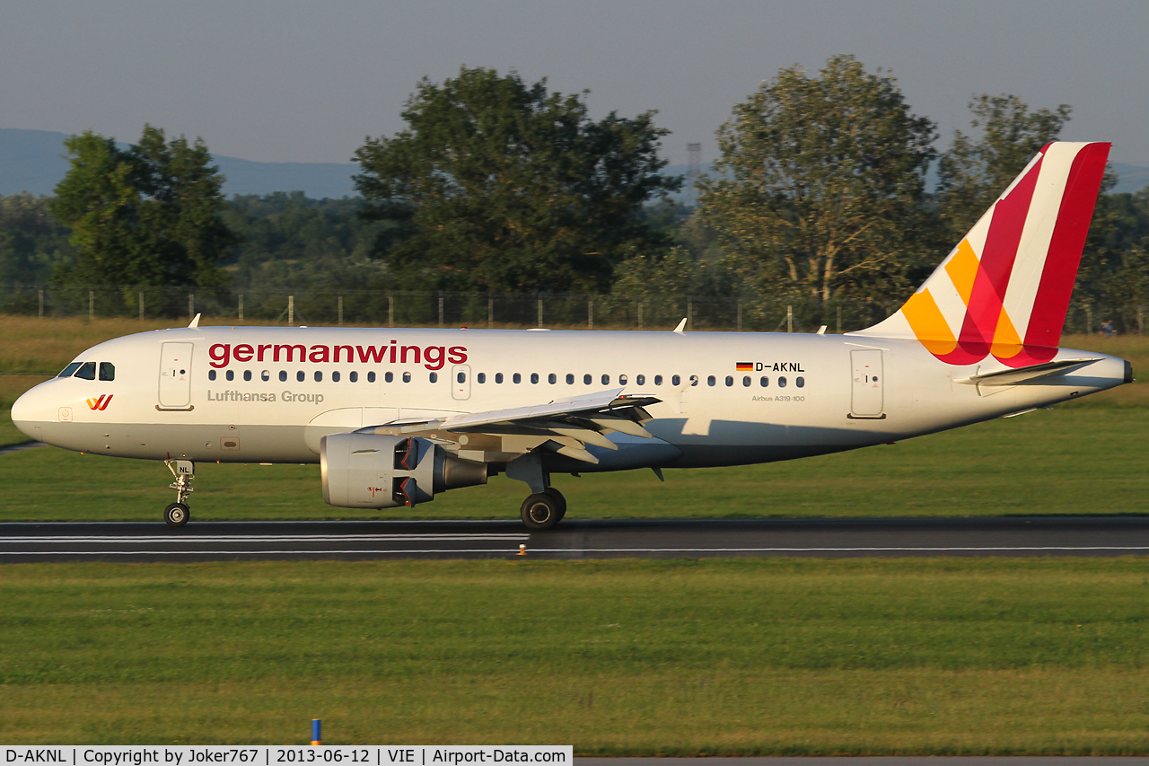 D-AKNL, 1999 Airbus A319-112 C/N 1084, Germanwings