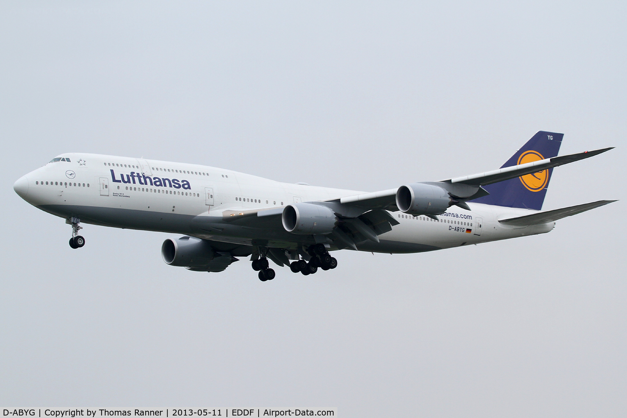 D-ABYG, 2013 Boeing 747-830 C/N 37831, Lufthansa Boeing 747-8